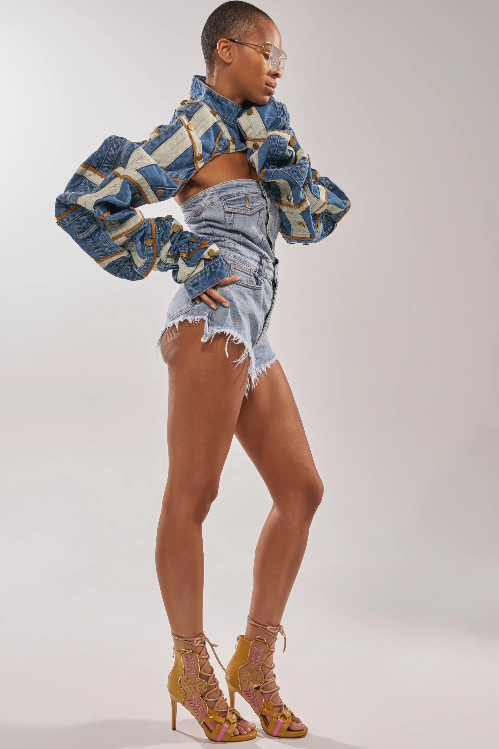 AZALEA WANG SHAINIA MUSTARD MULTI STILETTO SANDAL sold by AKIRA product image thumbnail 3