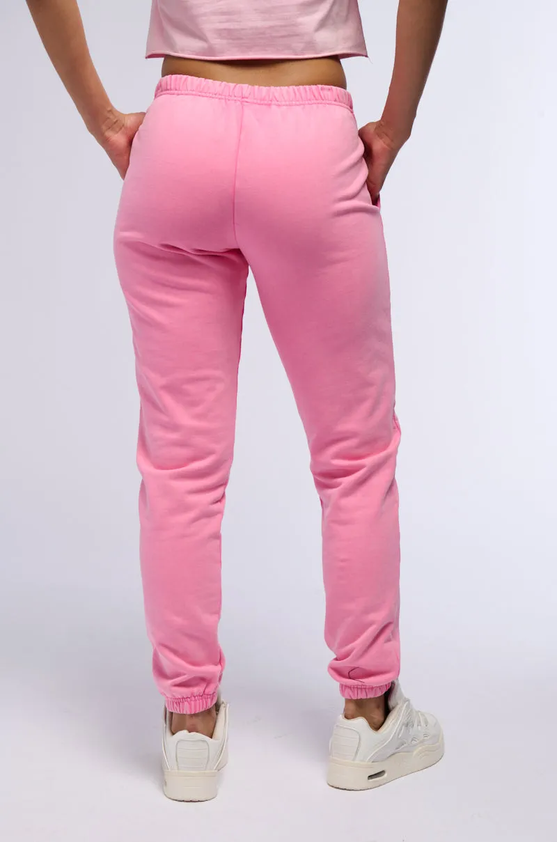 GIRLS NEED LOVE TOO LOW RISE JOGGER IN PINK sold by AKIRA product image thumbnail 4