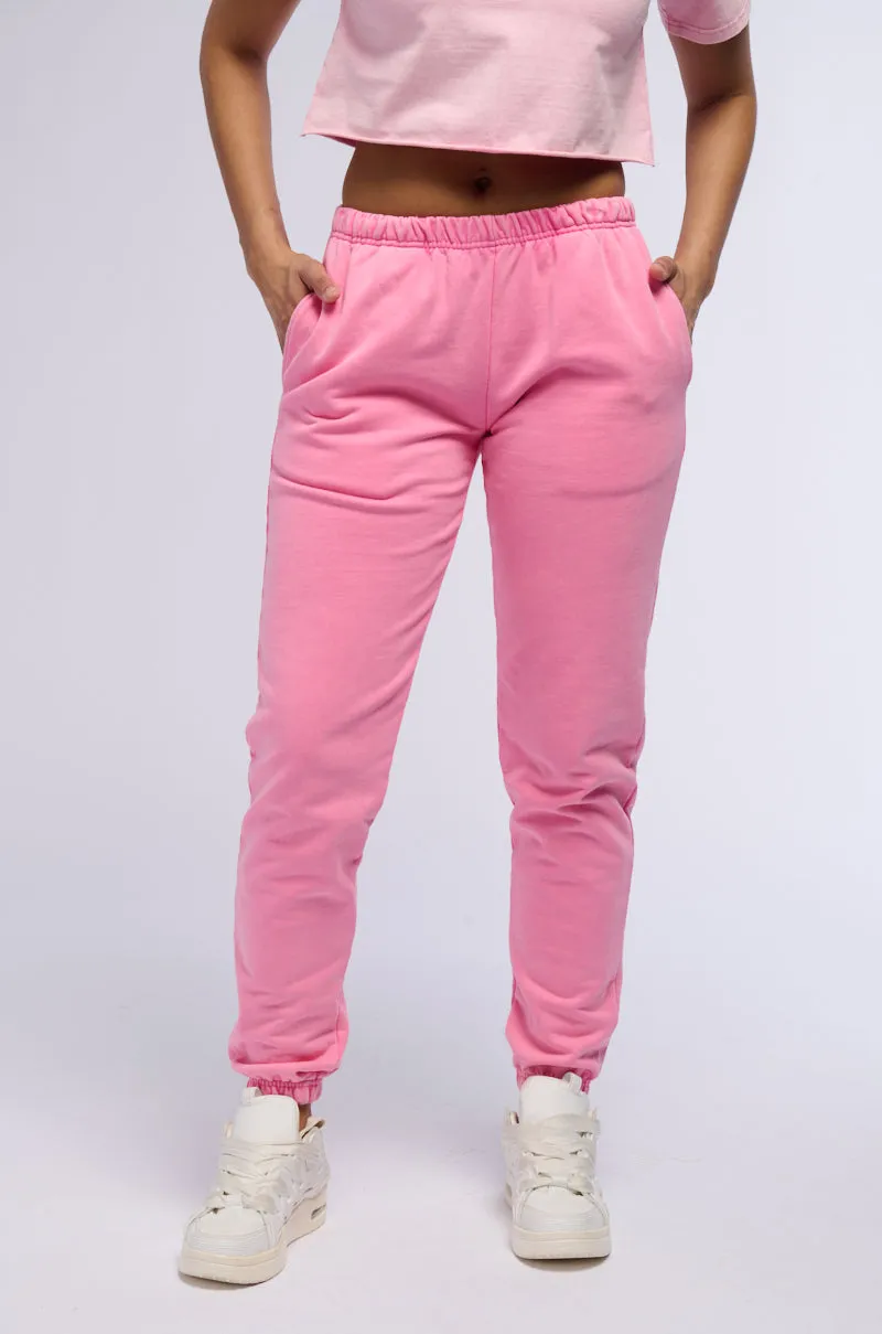 GIRLS NEED LOVE TOO LOW RISE JOGGER IN PINK sold by AKIRA product image thumbnail 2