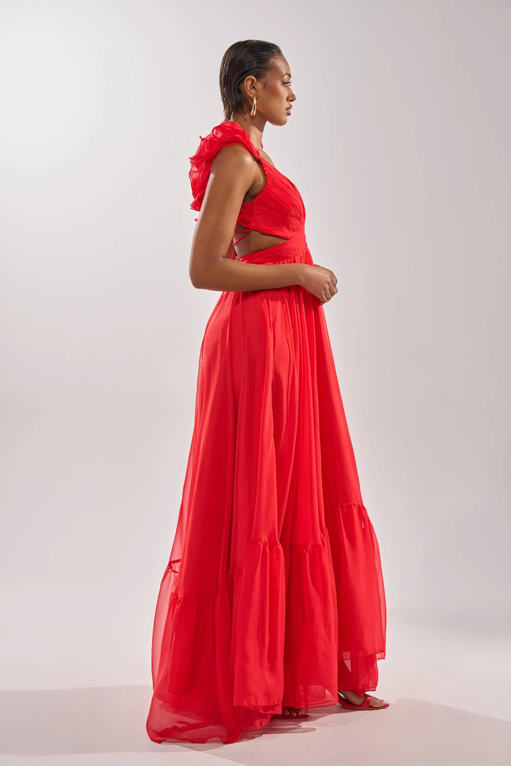 DREAM GIRL MAXI DRESS IN RED sold by AKIRA product image thumbnail 5