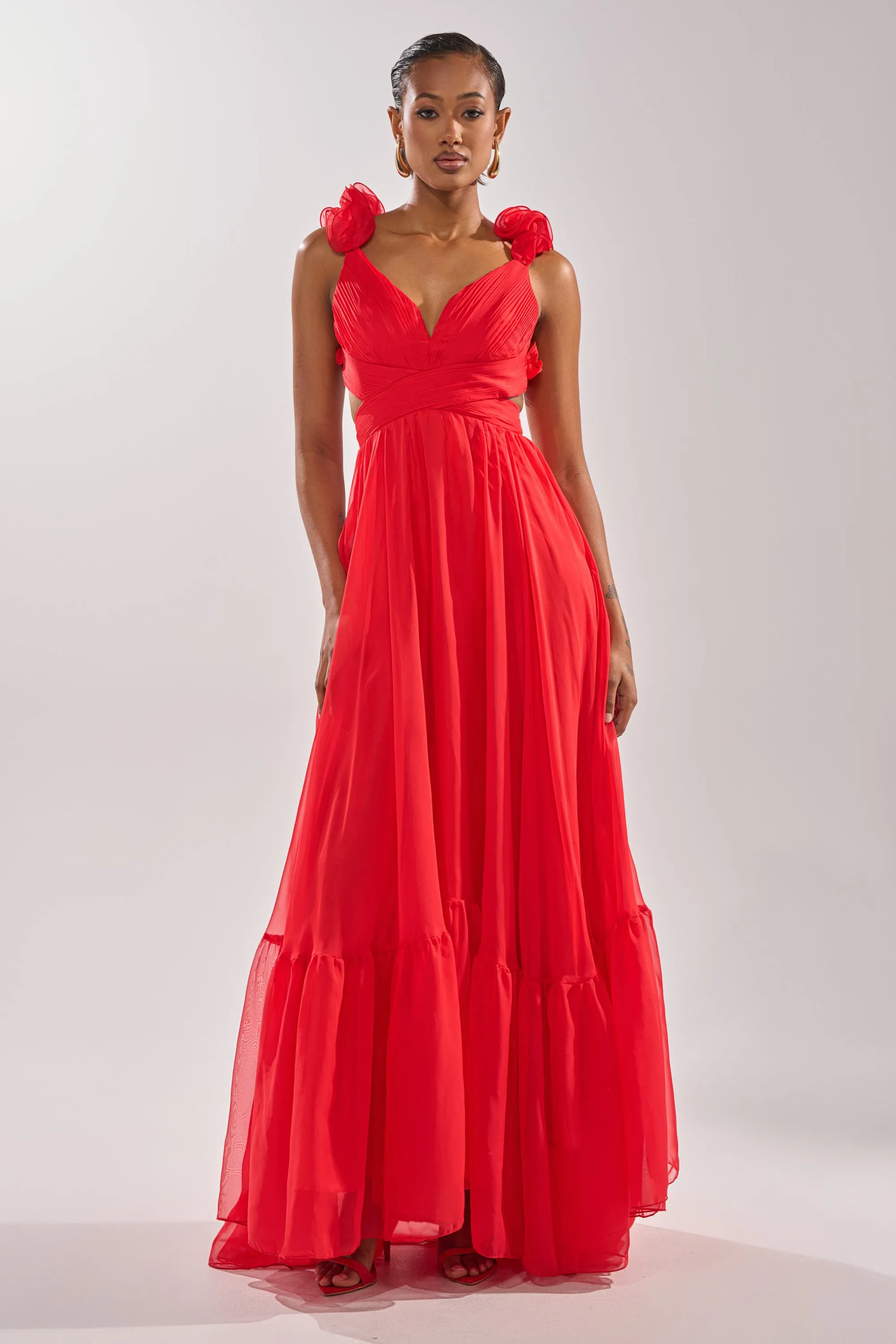 DREAM GIRL MAXI DRESS IN RED sold by AKIRA product image thumbnail 4