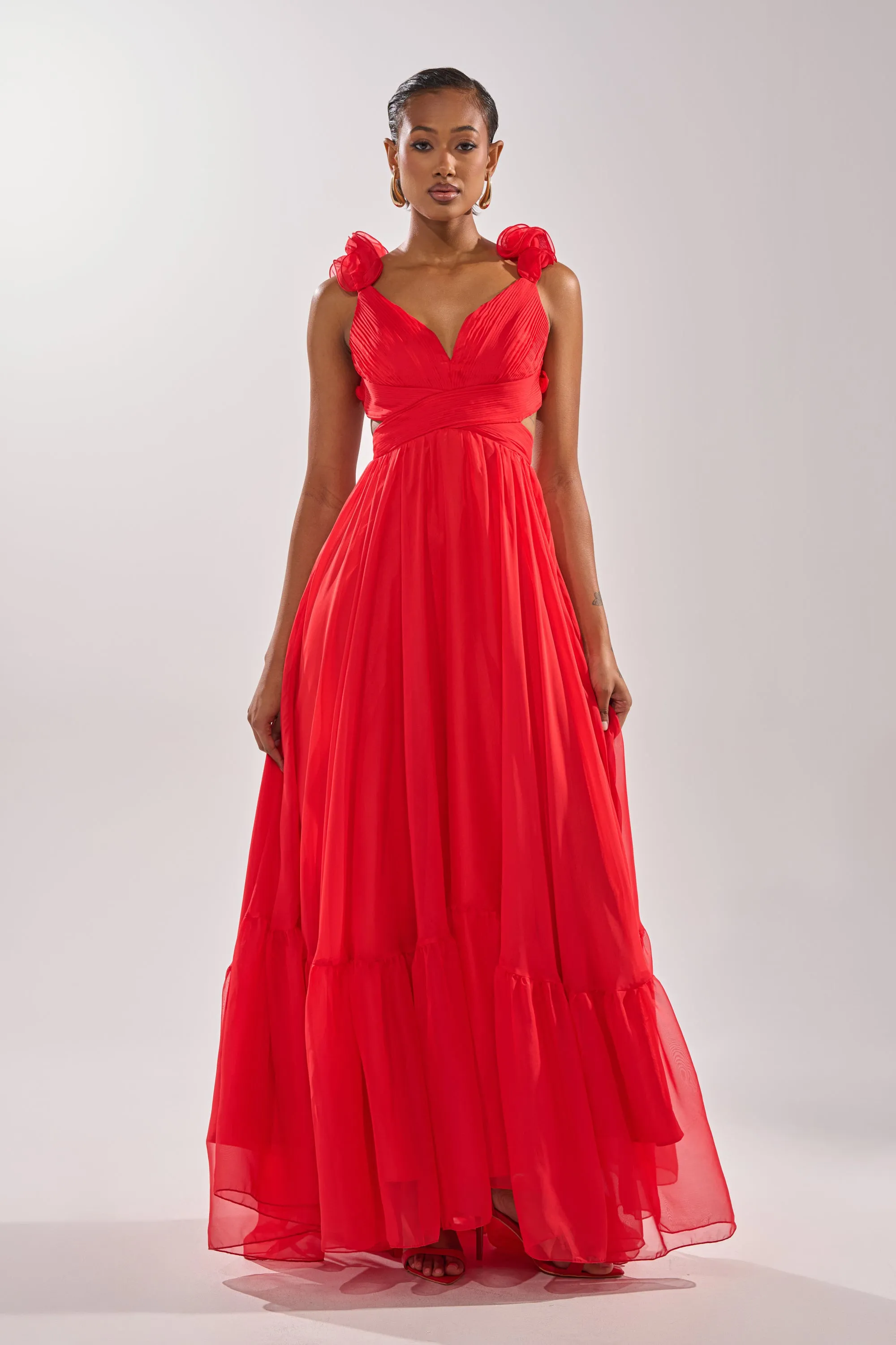 DREAM GIRL MAXI DRESS IN RED sold by AKIRA product image thumbnail 3