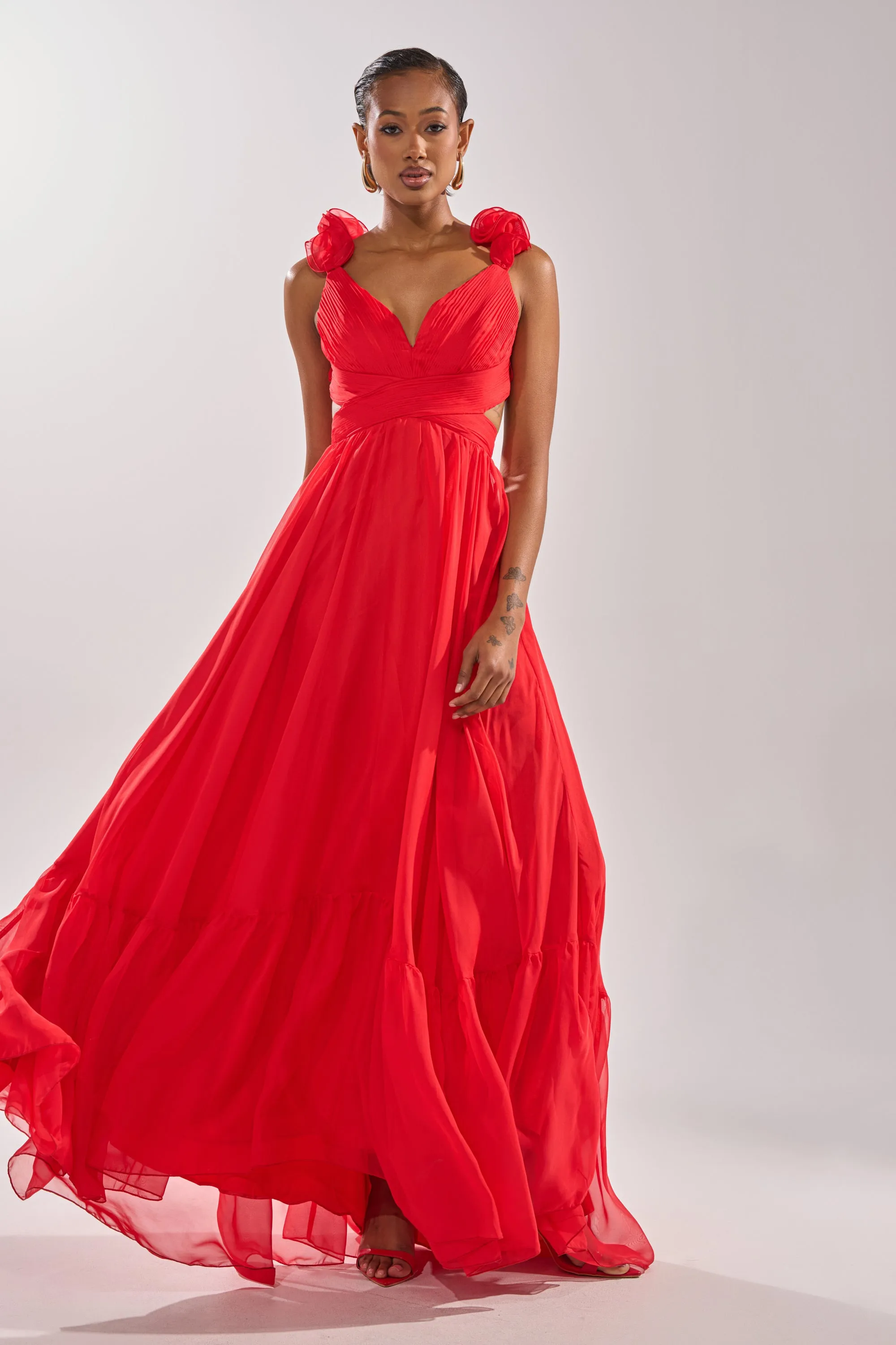 DREAM GIRL MAXI DRESS IN RED sold by AKIRA product image thumbnail 2