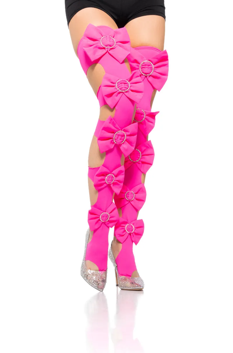 LOVE YOU TOO STIRRUP STOCKINGS sold by AKIRA product image thumbnail 3