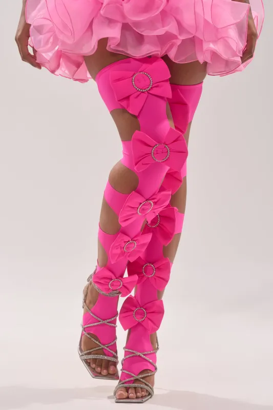 LOVE YOU TOO STIRRUP STOCKINGS made by AKIRA