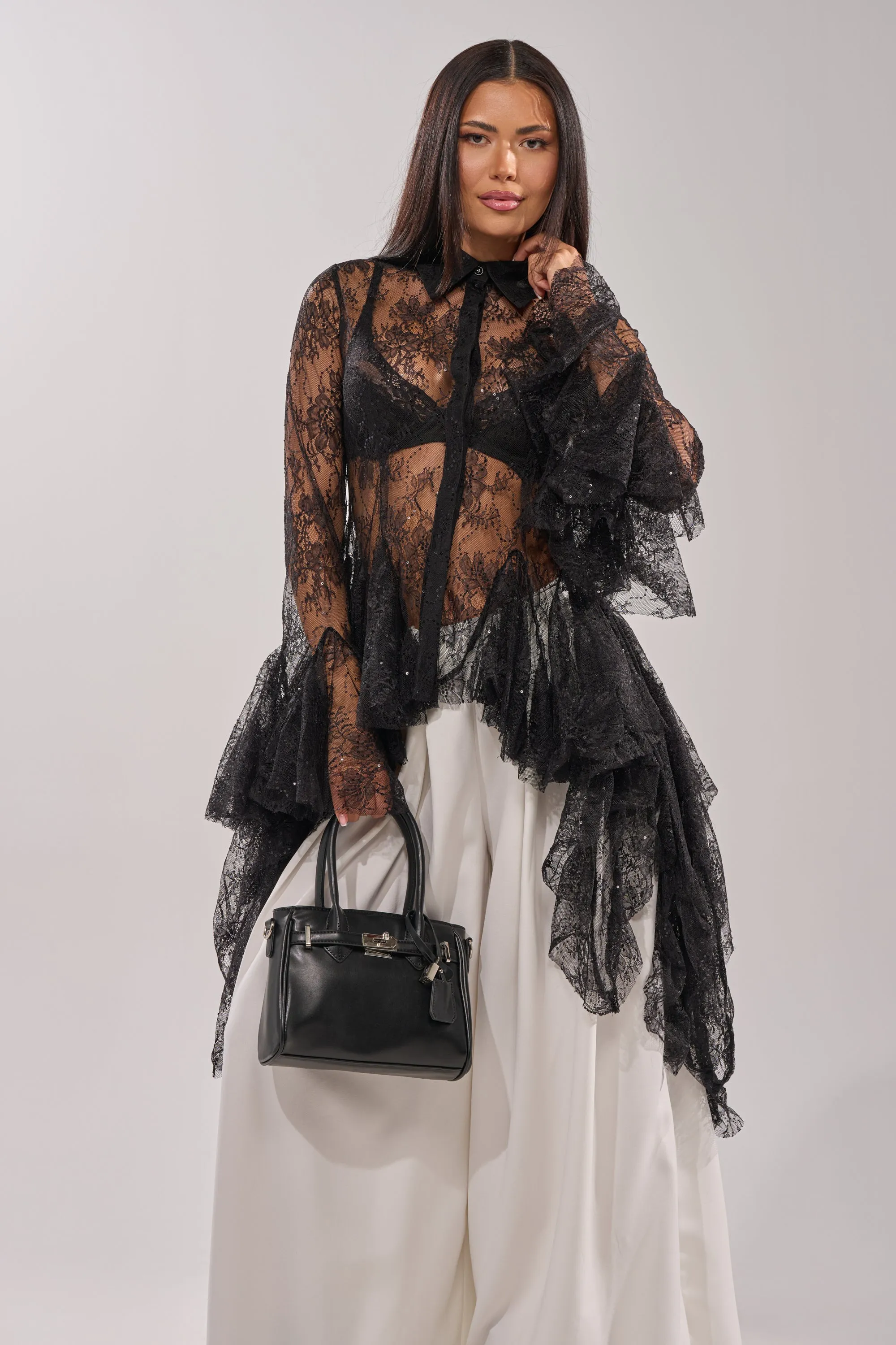 LADY LOVER HIGH LOVE BUTTON DOWN sold by AKIRA product image thumbnail 4