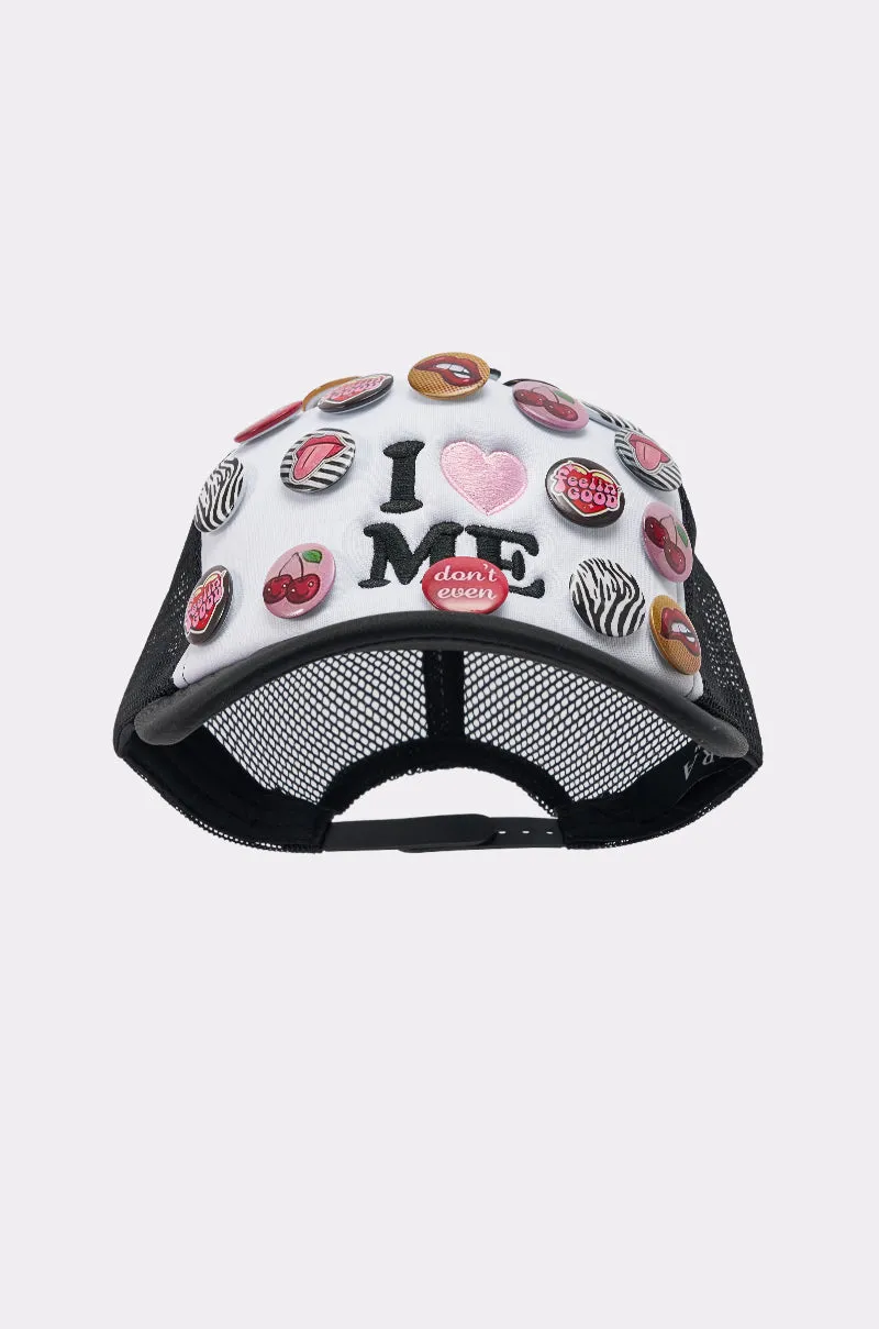 LOVE ME BUTTON HAT sold by AKIRA product image thumbnail 4
