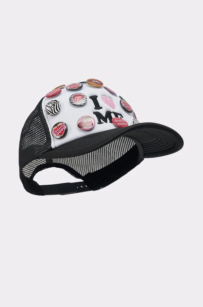 LOVE ME BUTTON HAT sold by AKIRA product image thumbnail 5