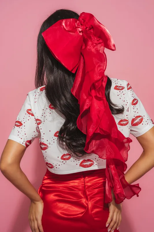 HEY DOLL CHIFFON HAIR BOW sold by AKIRA