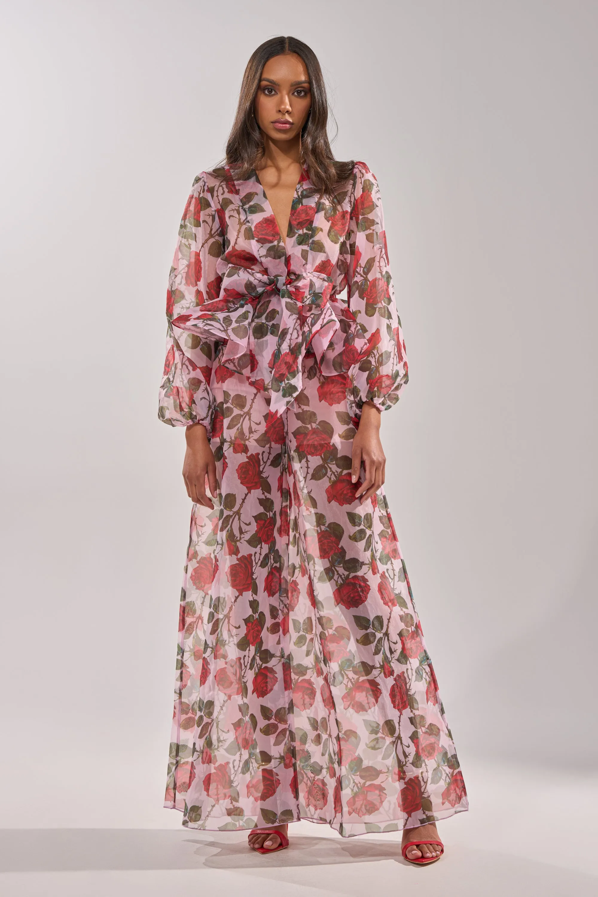 PRETTY GIRL FLORAL TROUSER sold by AKIRA product image thumbnail 5