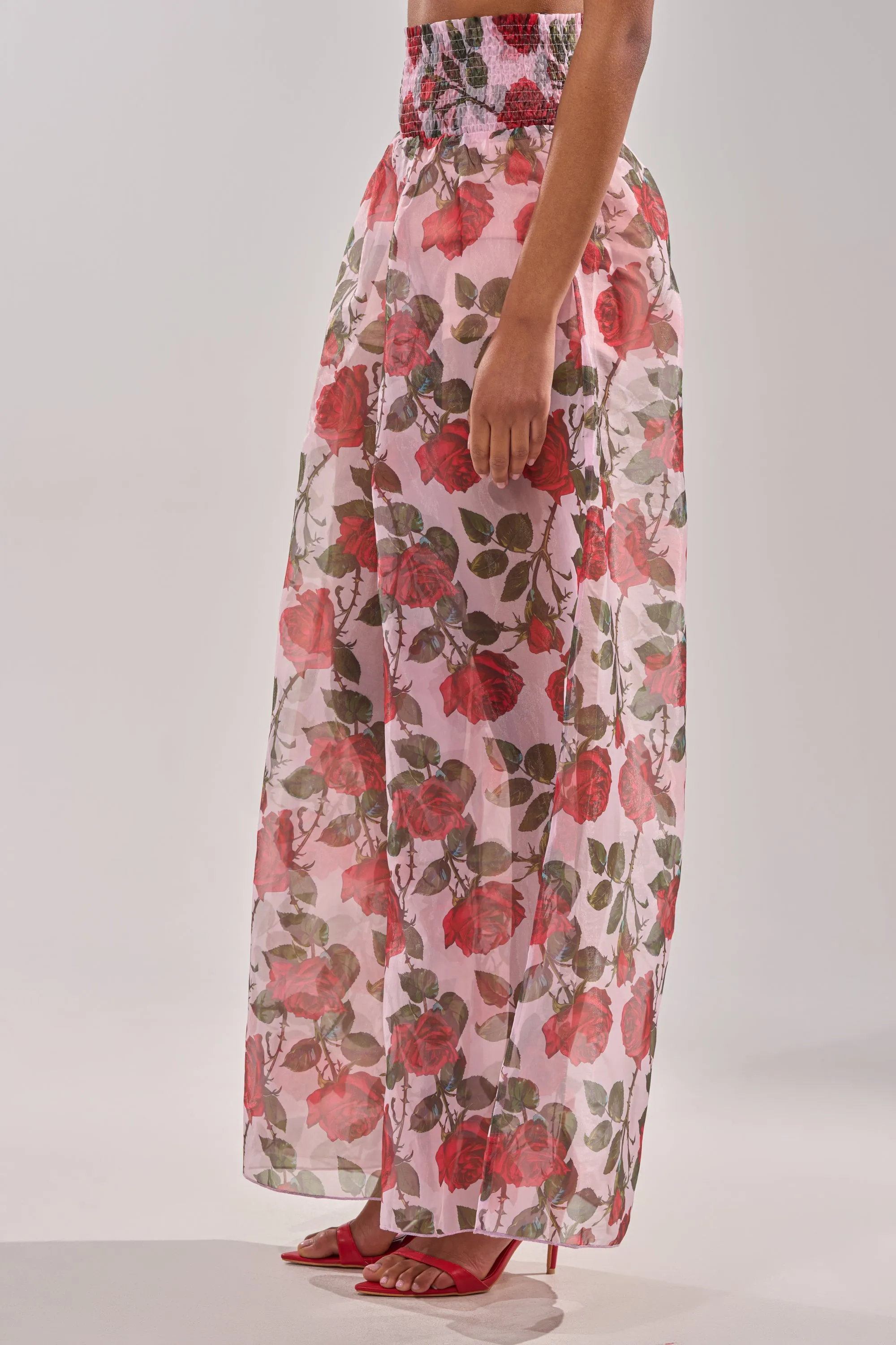 PRETTY GIRL FLORAL TROUSER sold by AKIRA product image thumbnail 3