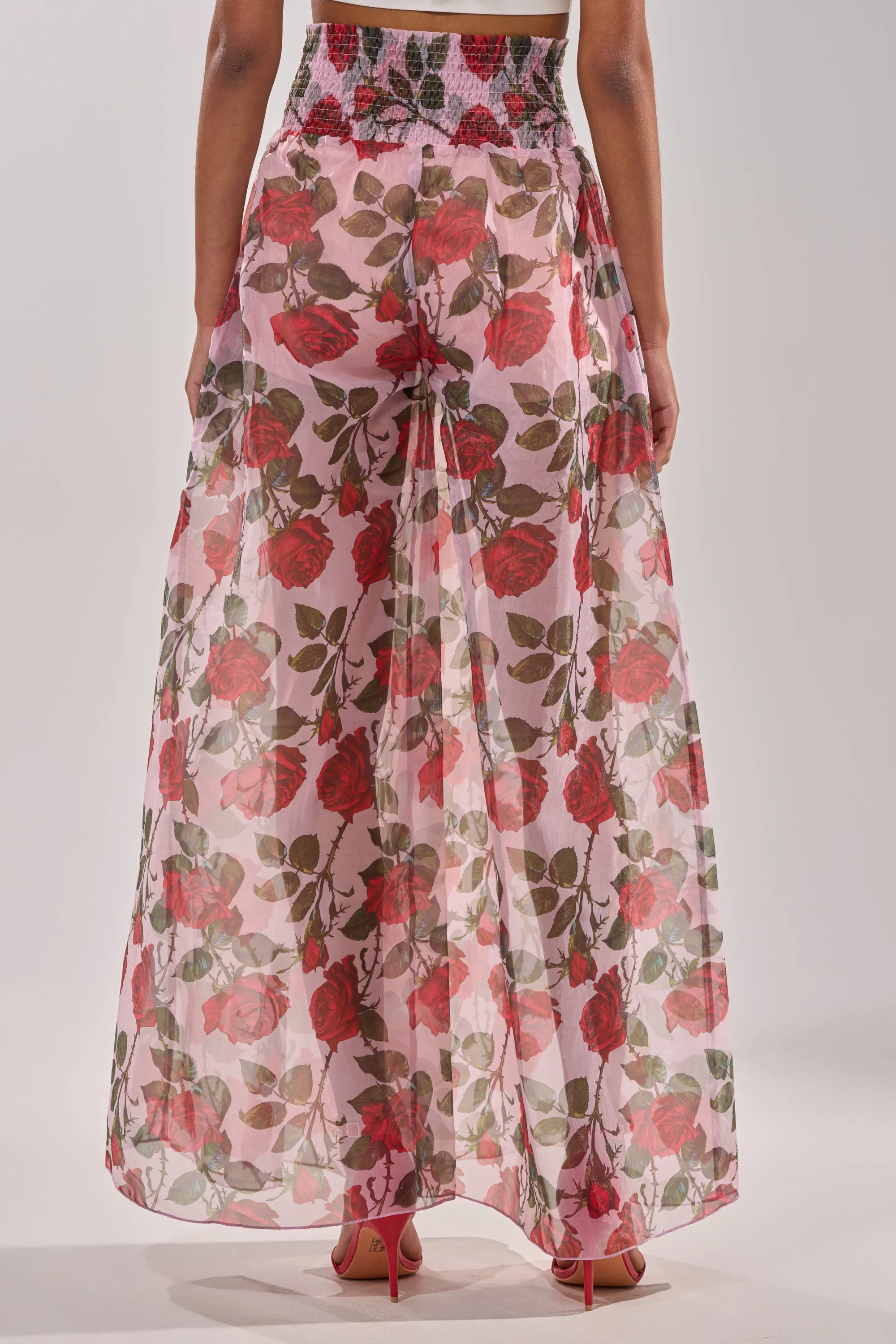 PRETTY GIRL FLORAL TROUSER sold by AKIRA product image thumbnail 4