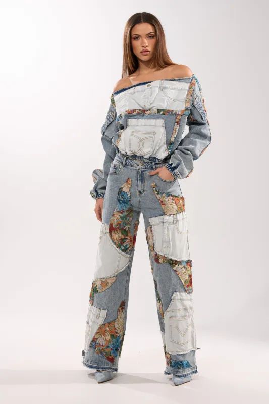 CHANGE IT UP WIDE LEG DENIM sold by AKIRA