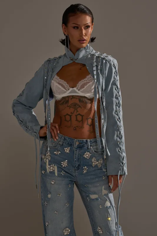 IMPULSIVE DENIM BOLERO sold by AKIRA