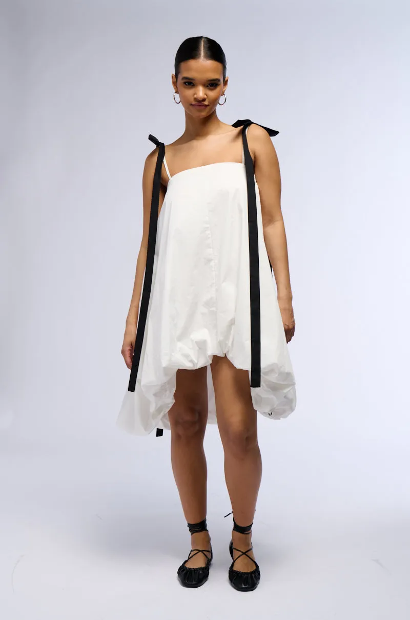 CUTIE GIRL POPLIN MINI DRESS WITH BOW DETAILS sold by AKIRA product image thumbnail 5