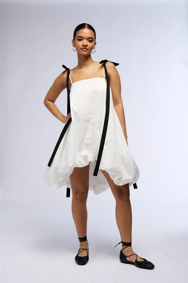 CUTIE GIRL POPLIN MINI DRESS WITH BOW DETAILS sold by AKIRA product image thumbnail 4