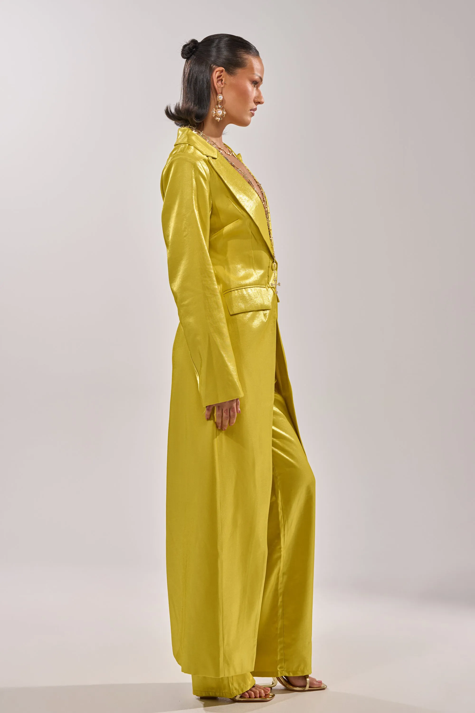 CLEO TRENCH IN CHARTREUSE sold by AKIRA product image thumbnail 4