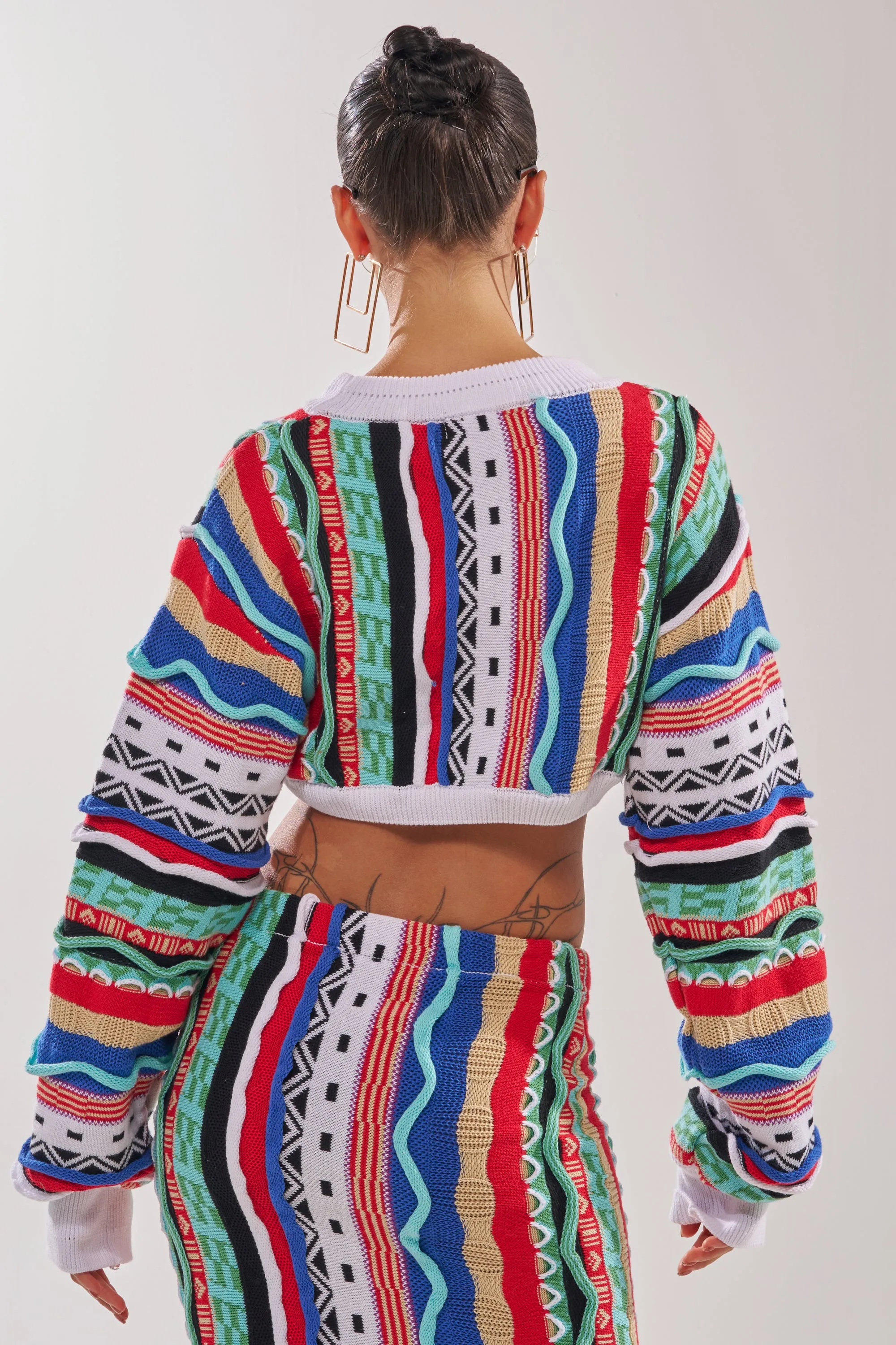 FEELING THE VIBES CROP SWEATER sold by AKIRA product image thumbnail 5