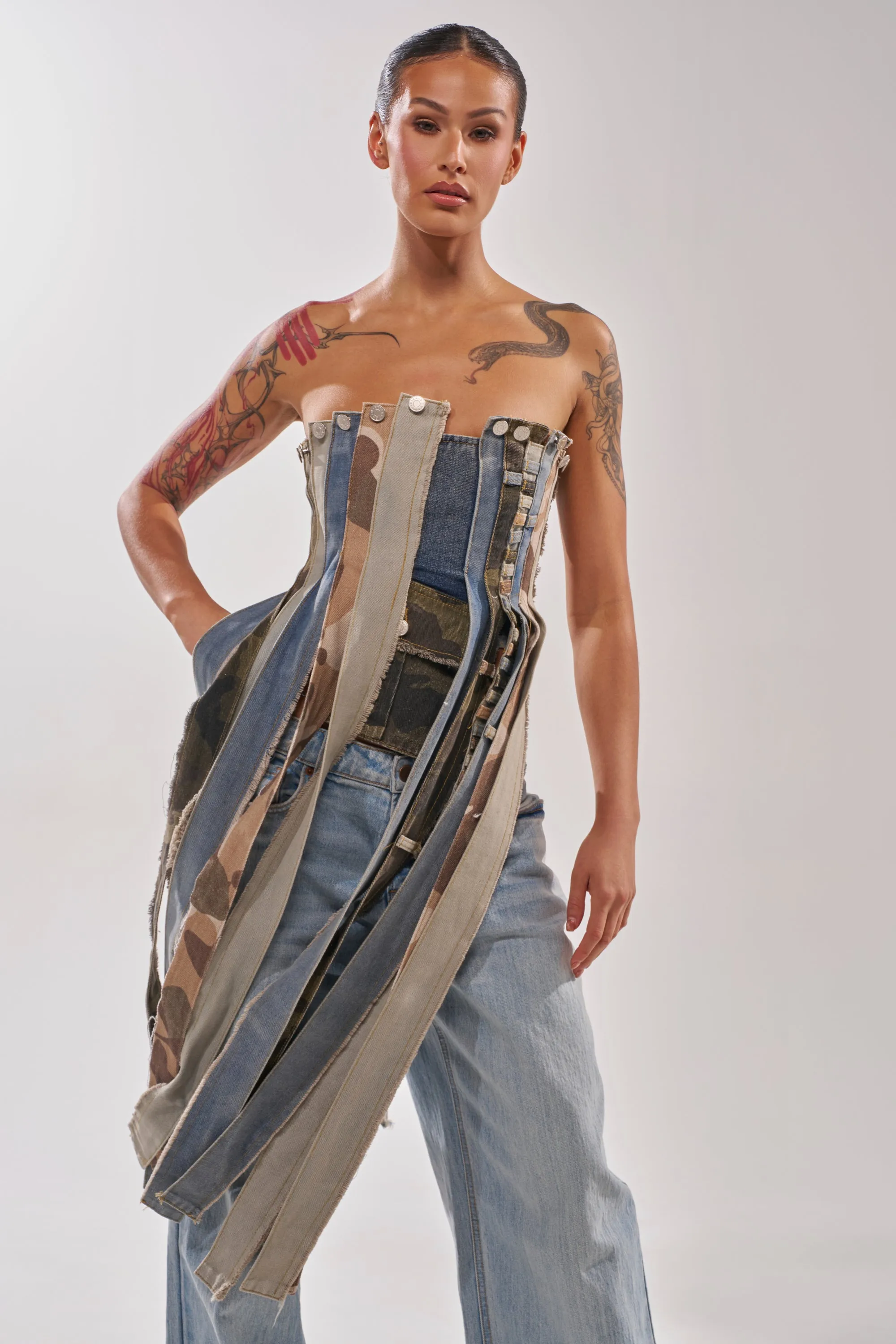 MIXED EMOTION CORSET sold by AKIRA