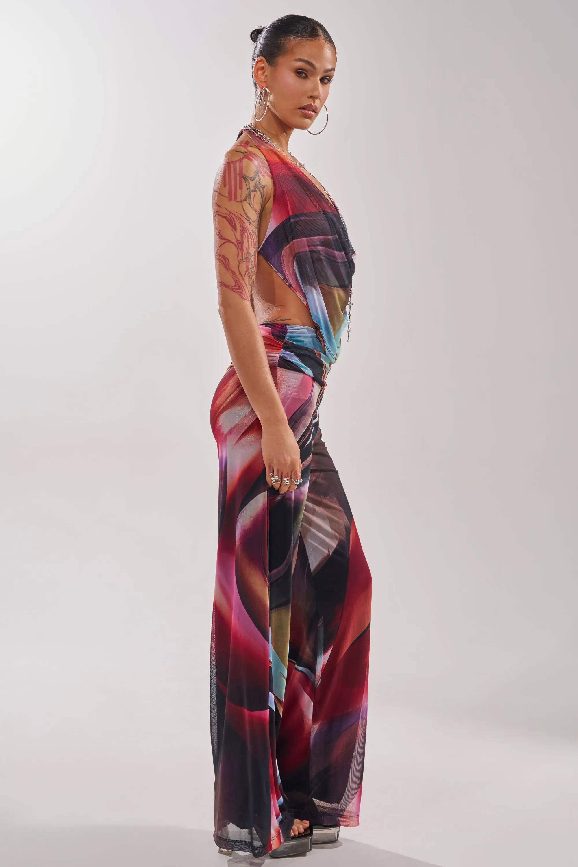 MAIN CHARACTER ENERGY COWL NECK JUMPSUIT sold by AKIRA product image thumbnail 5