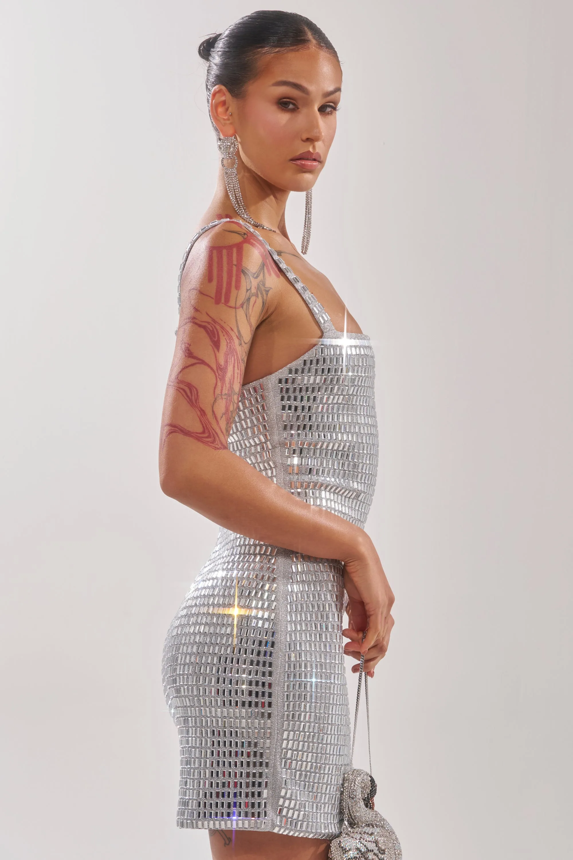 BAILEY RHINESTONE MINI DRESS sold by AKIRA product image thumbnail 5