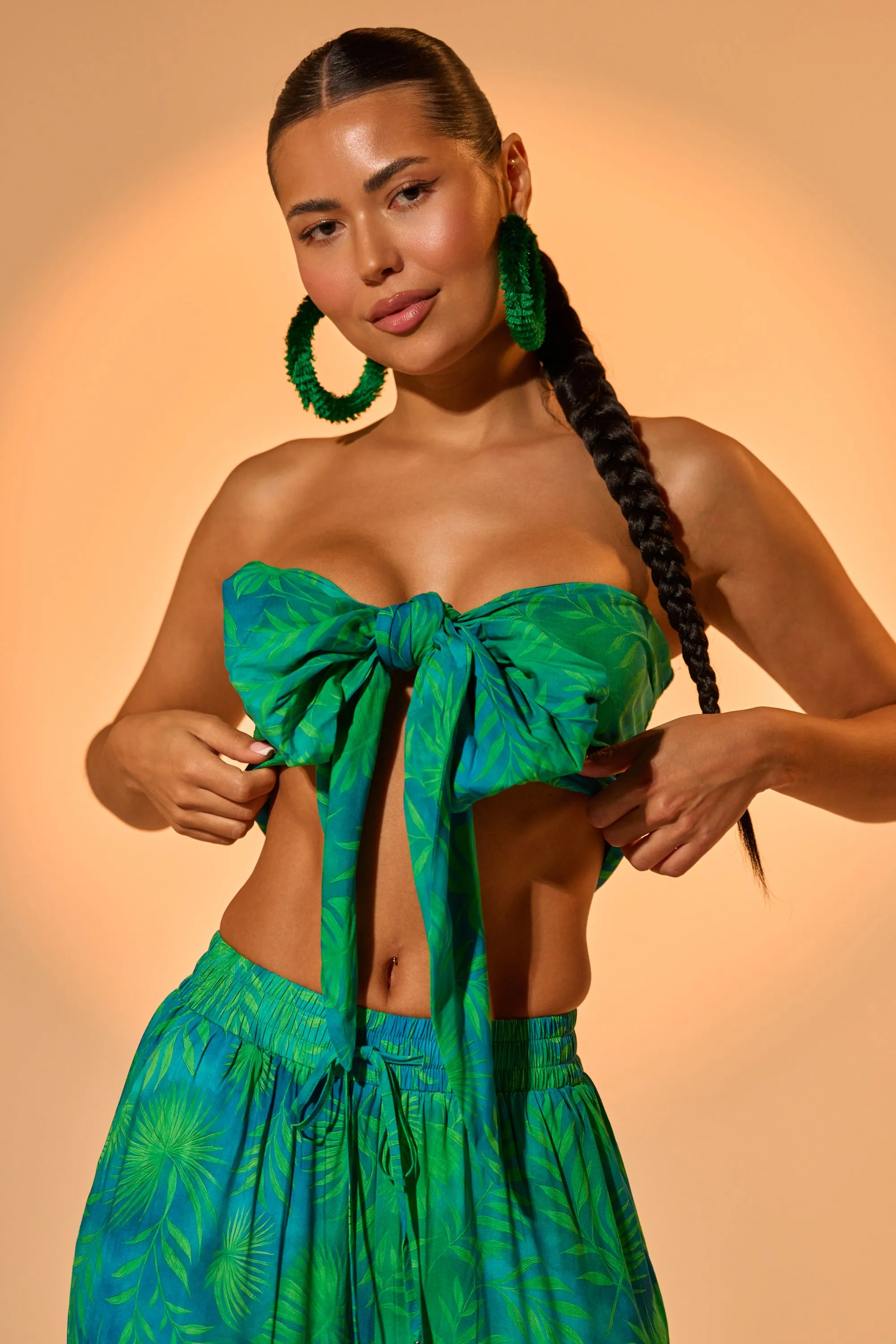 INTO THE GARDEN BRALETTE IN GREEN sold by AKIRA product image thumbnail 2
