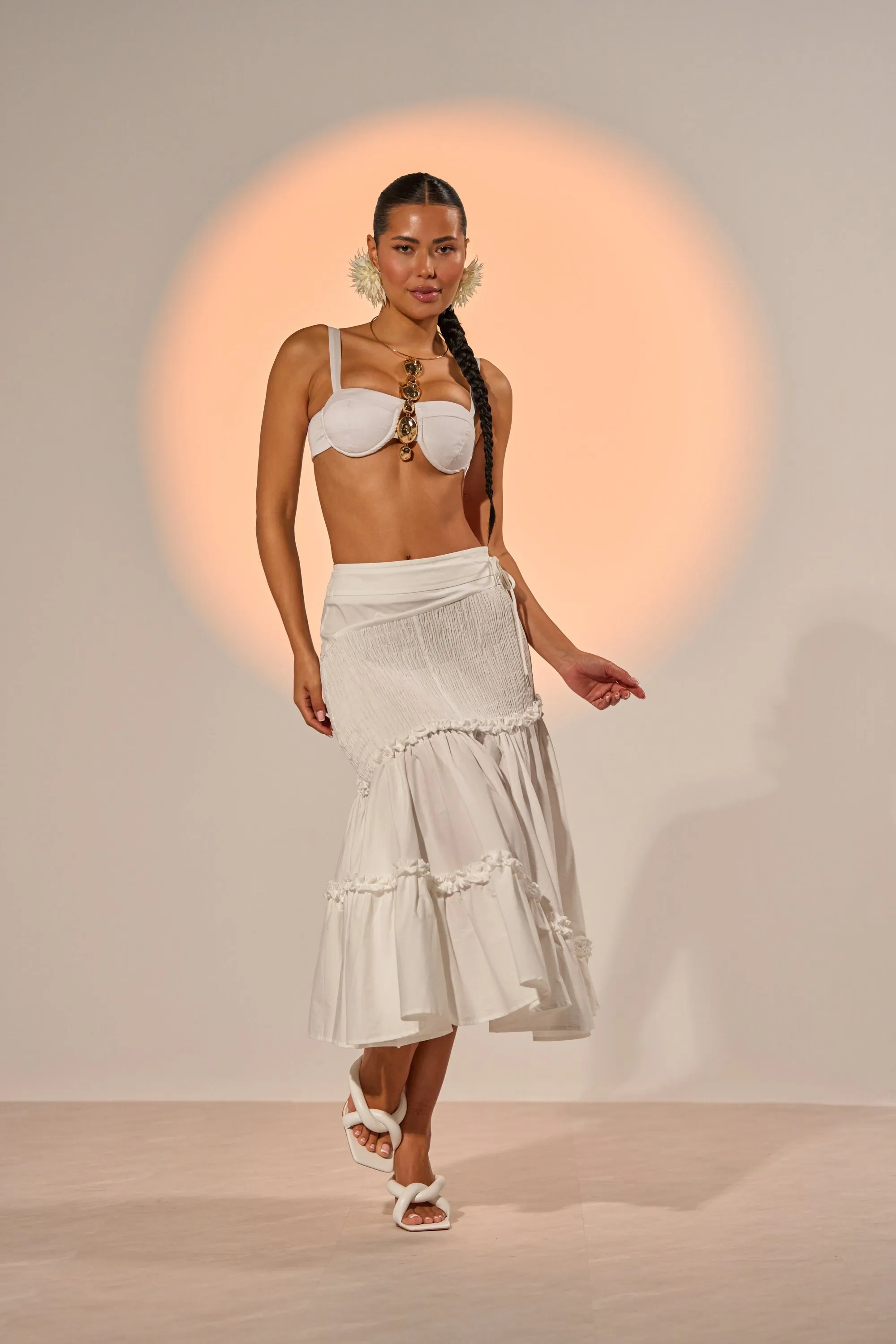 THE BEST RUCHED SKIRT sold by AKIRA product image thumbnail 2