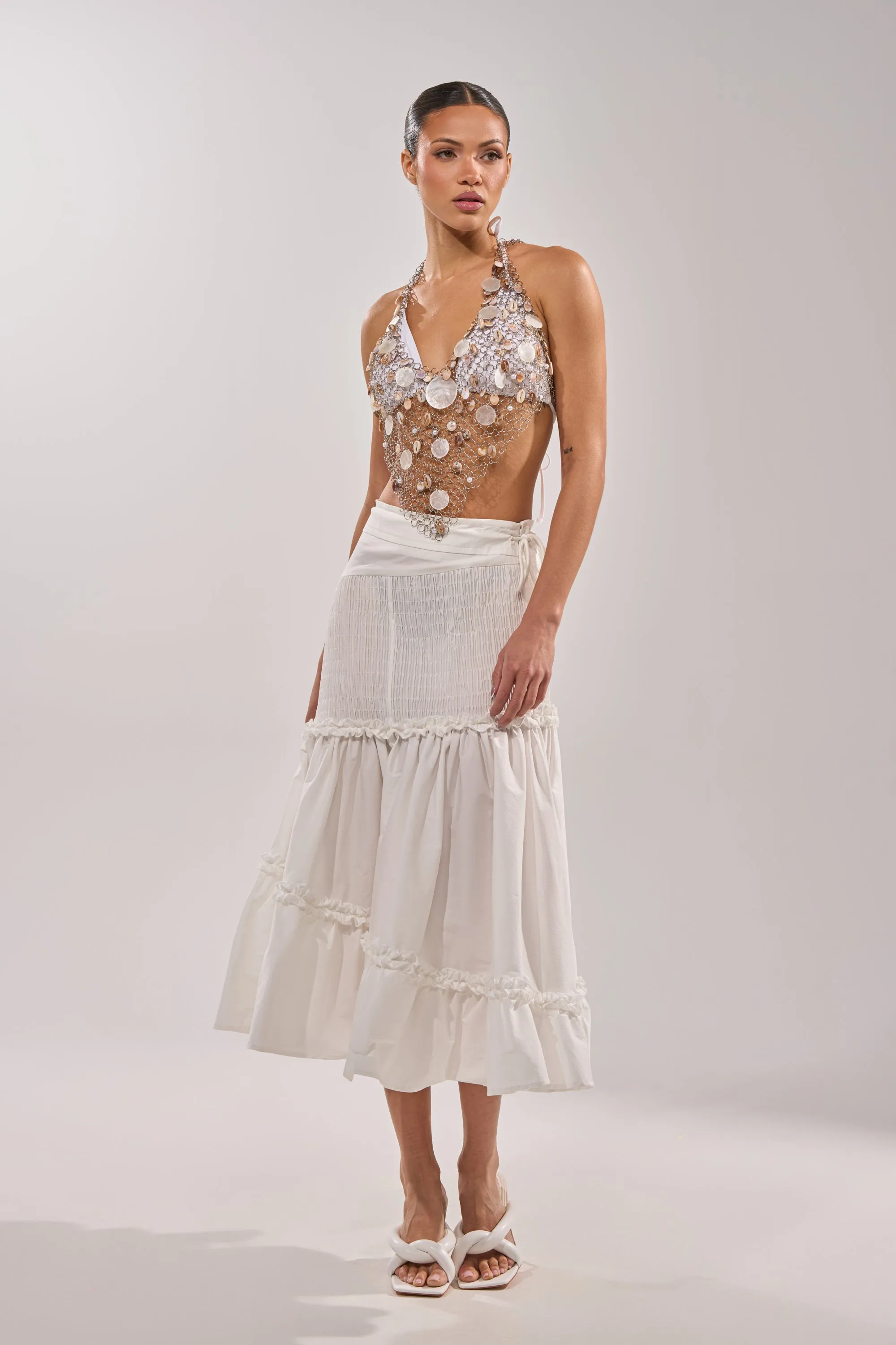 THE BEST RUCHED SKIRT sold by AKIRA product image thumbnail 4