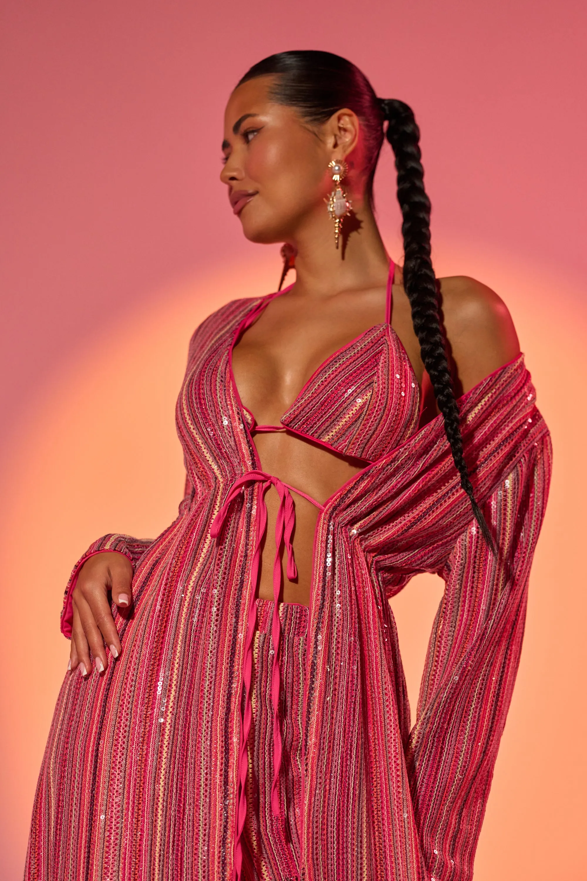 TAYLOR SEQUIN BRALETTE sold by AKIRA product image thumbnail 2