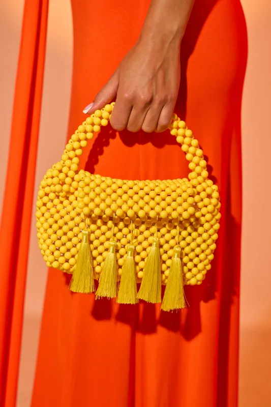 IN THE SUN BEADED BAG made by AKIRA