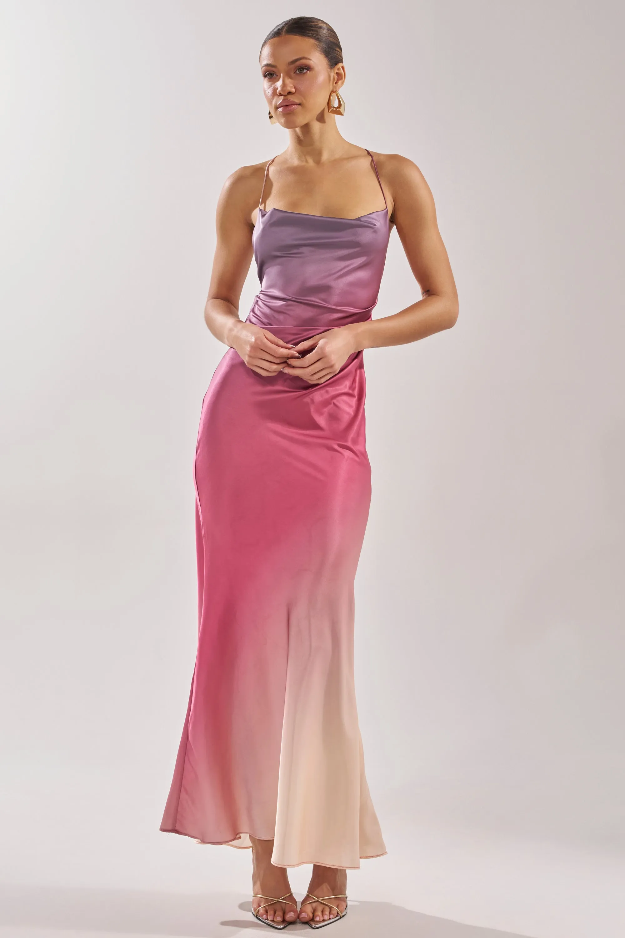 PRETTY WOMAN MAUVE MAXI DRESS sold by AKIRA product image thumbnail 4