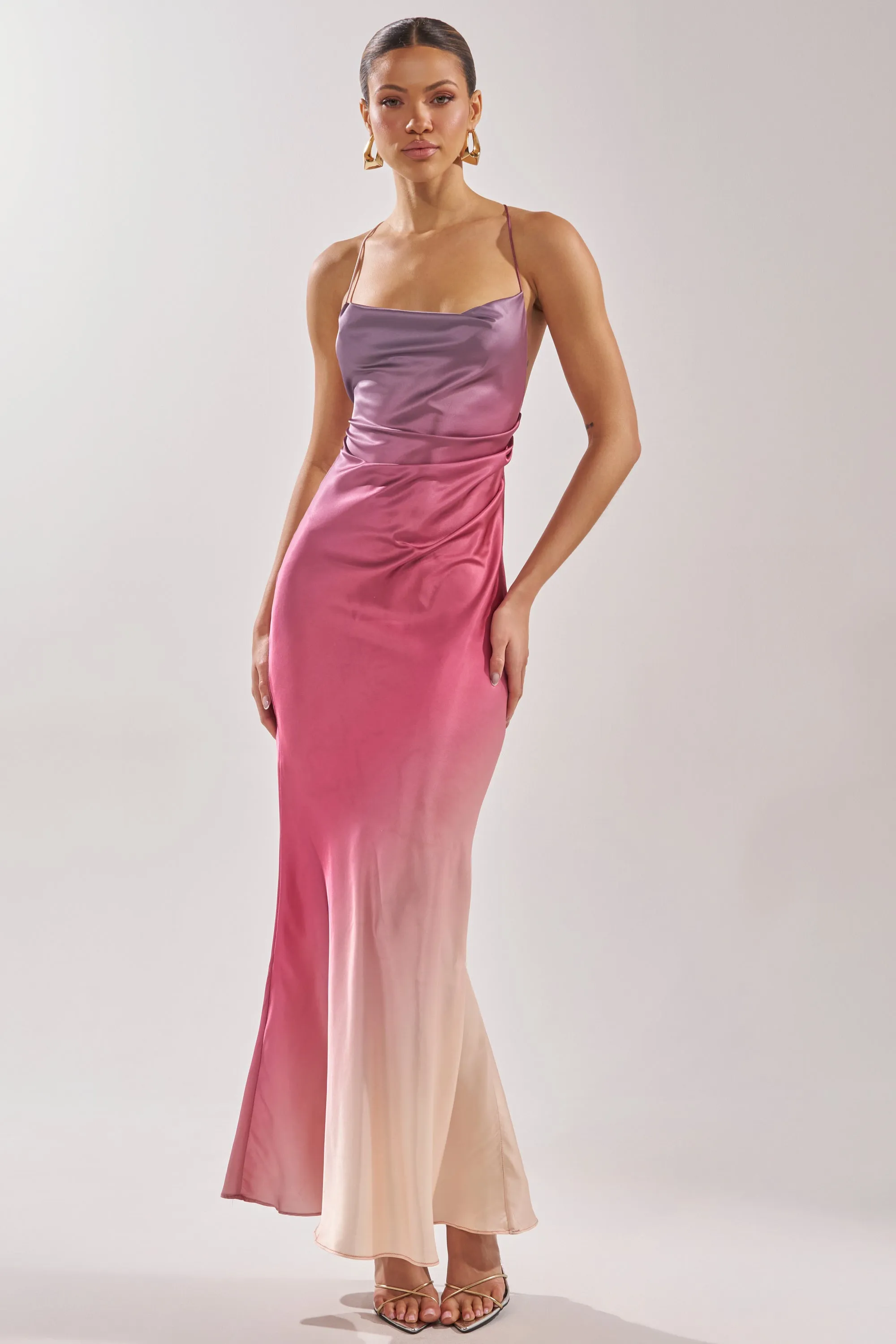 PRETTY WOMAN MAUVE MAXI DRESS sold by AKIRA