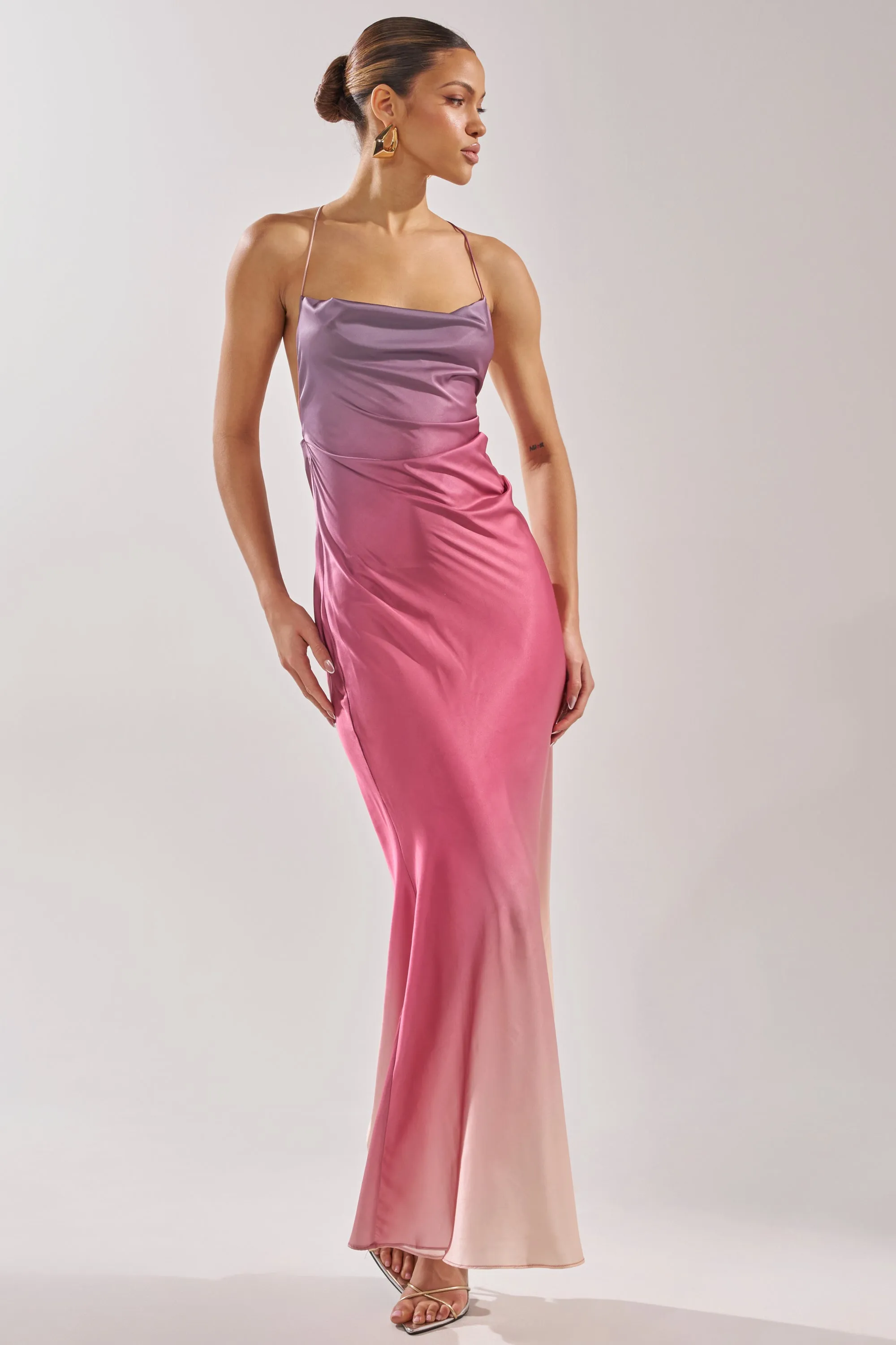 PRETTY WOMAN MAUVE MAXI DRESS sold by AKIRA product image thumbnail 3