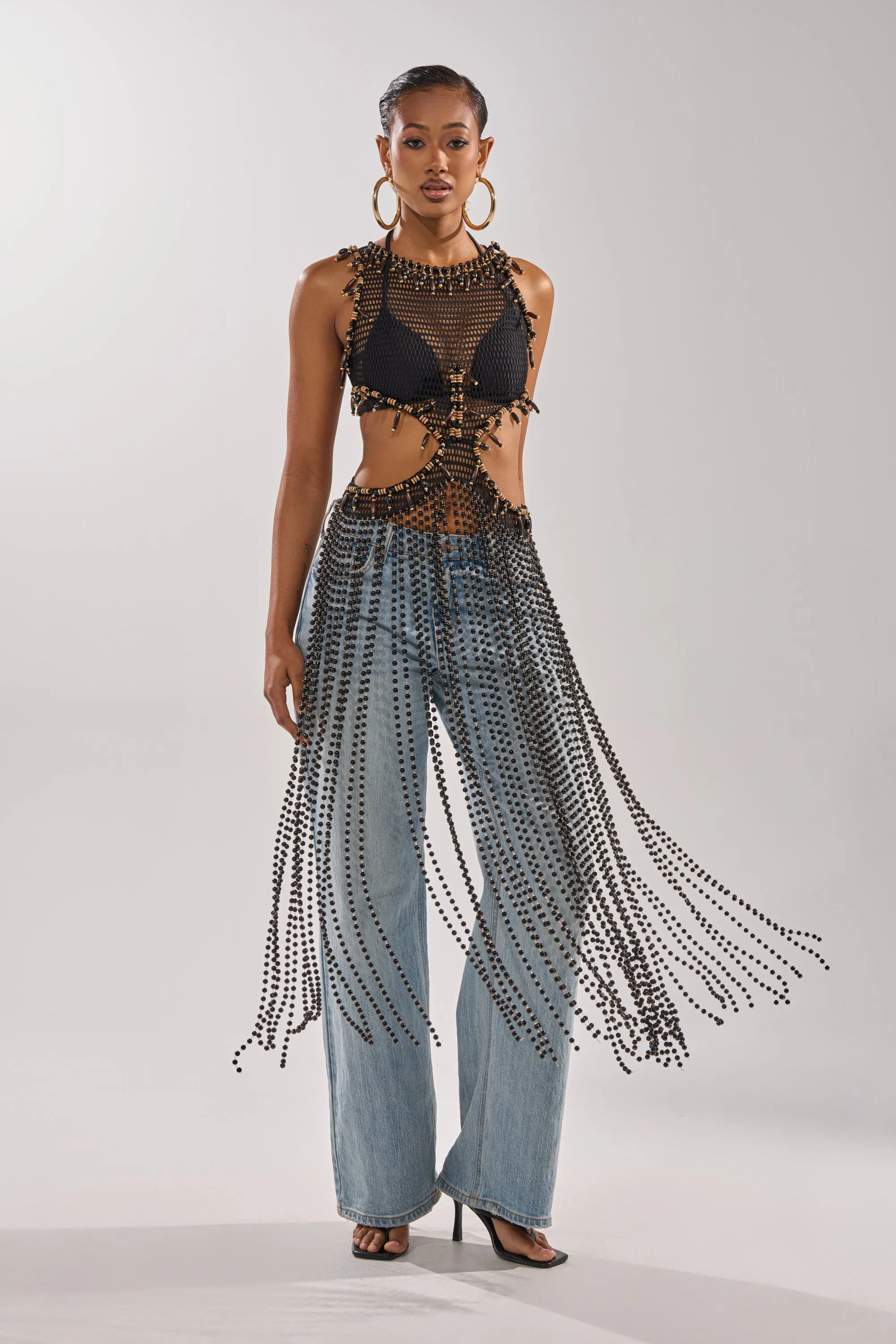 DRIP DRIP CROCHET BLOUSE sold by AKIRA