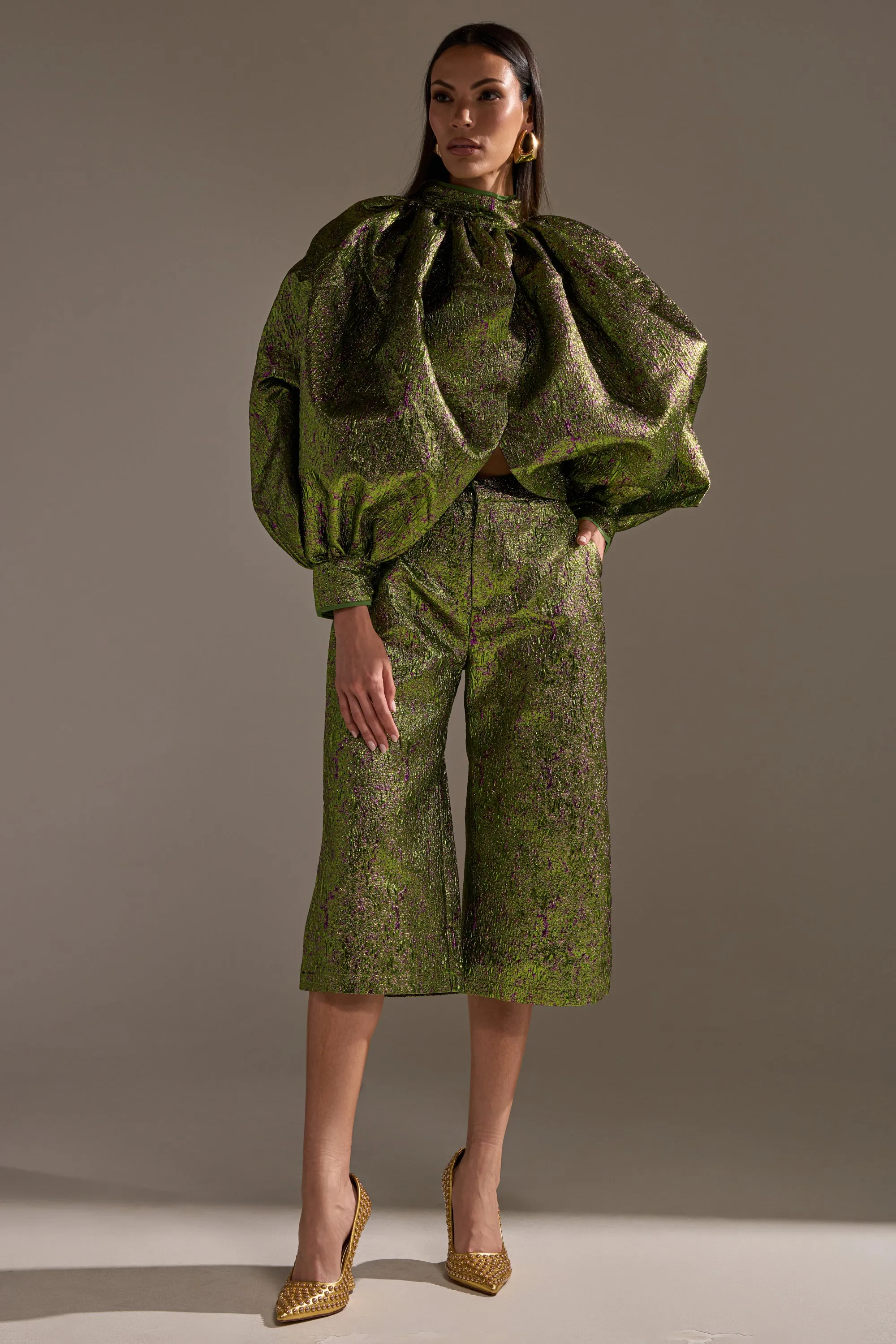 LAYLA BROCADE CULOTTES sold by AKIRA