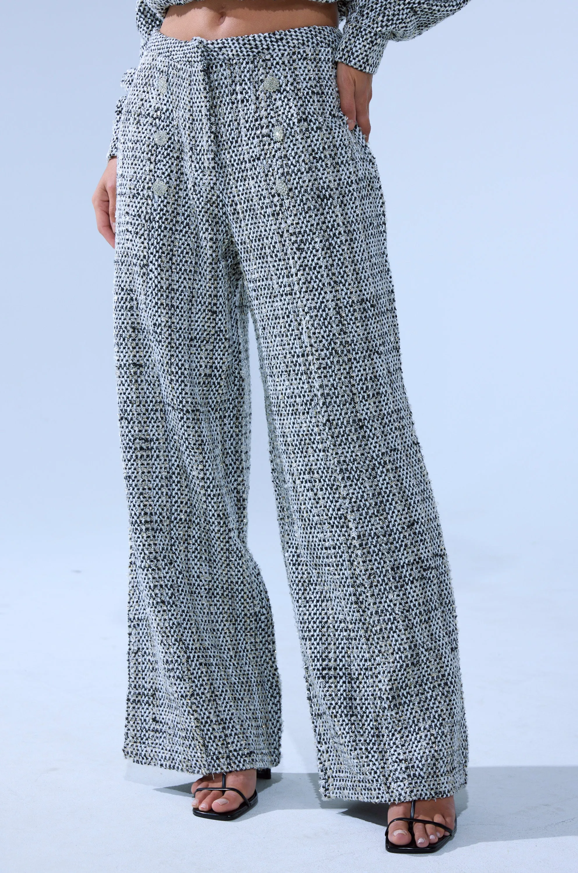 DRESSY VIBES TWEED PANT sold by AKIRA product image thumbnail 2