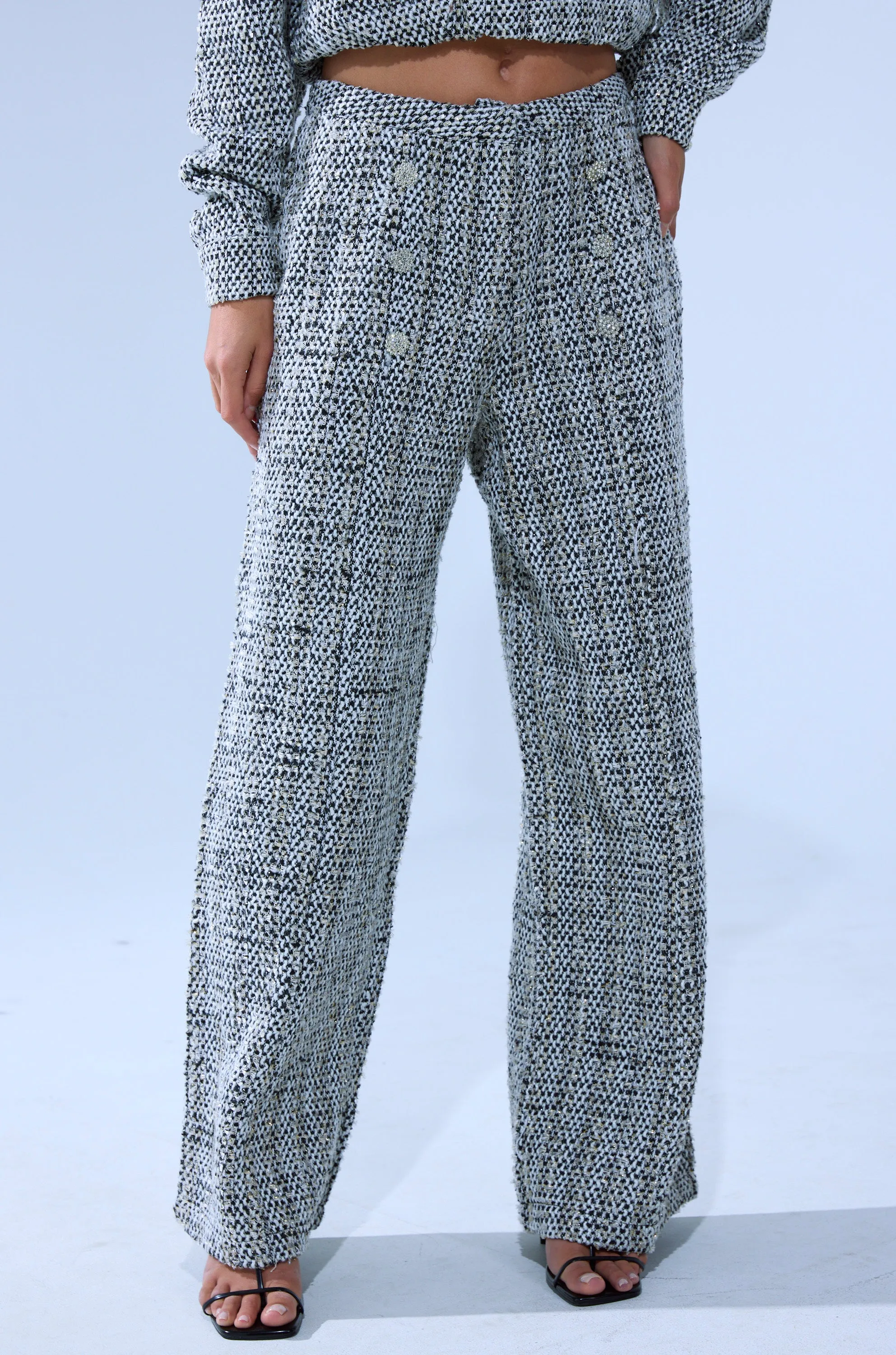 DRESSY VIBES TWEED PANT sold by AKIRA product image thumbnail 3
