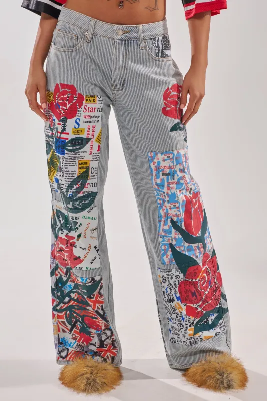 CIAO BELLA STRIPE TROUSER sold by AKIRA