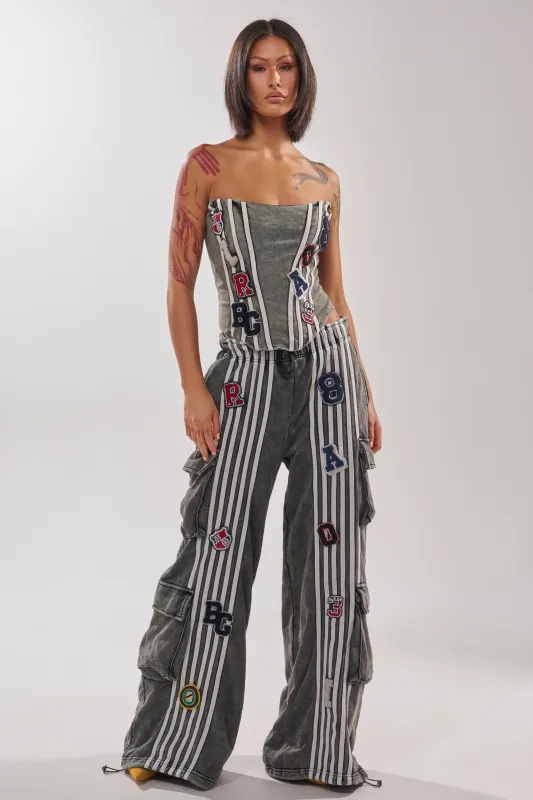 ROCK AND ROLL WIDE LEG JOGGER made by AKIRA