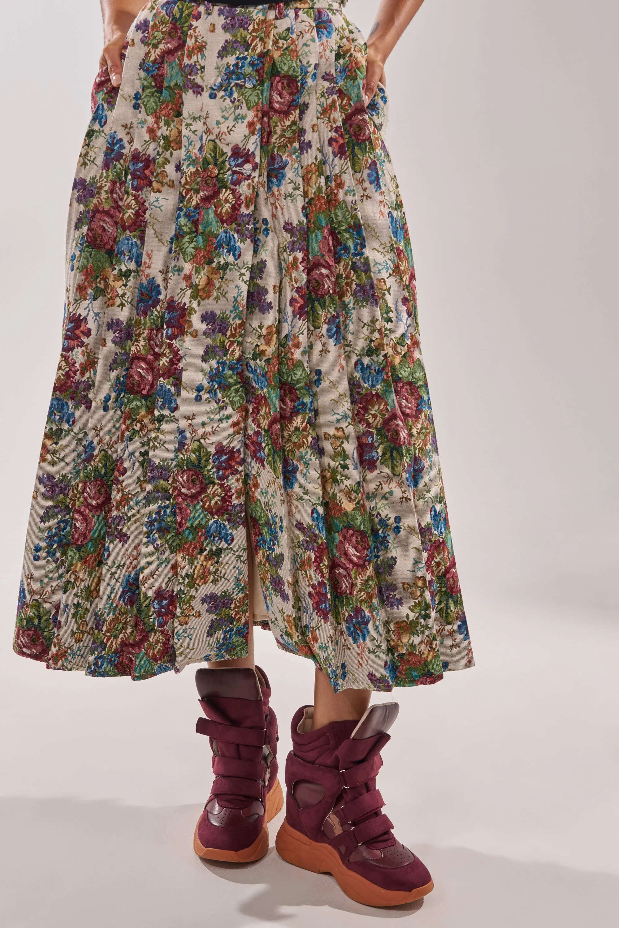 MARANTO BURGUNDY WEDGE FAUX SUEDE SNEAKER sold by AKIRA product image thumbnail 2