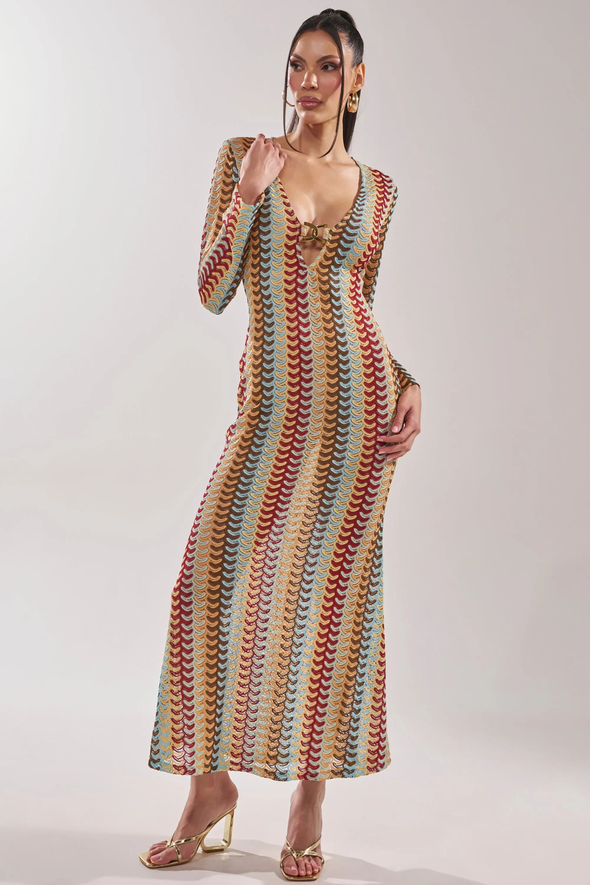 THREAD THEORY CROCHET MAXI DRESS sold by AKIRA product image thumbnail 3