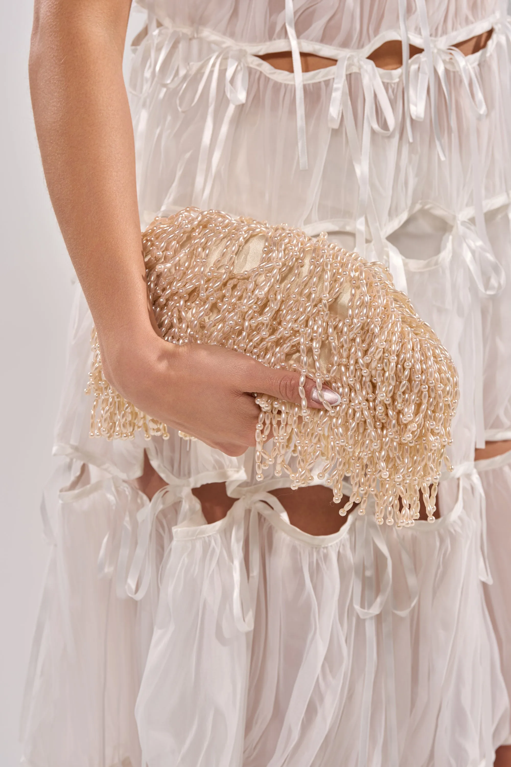 ON AN ISLAND PEARL CLUTCH sold by AKIRA product image thumbnail 2