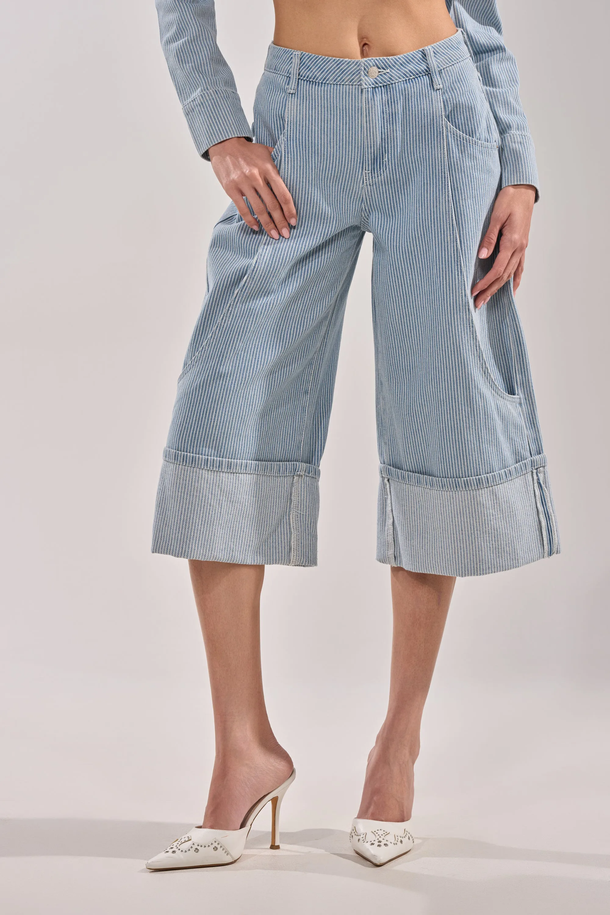 FEEL FREE STRIPE GAUCHO sold by AKIRA product image thumbnail 2