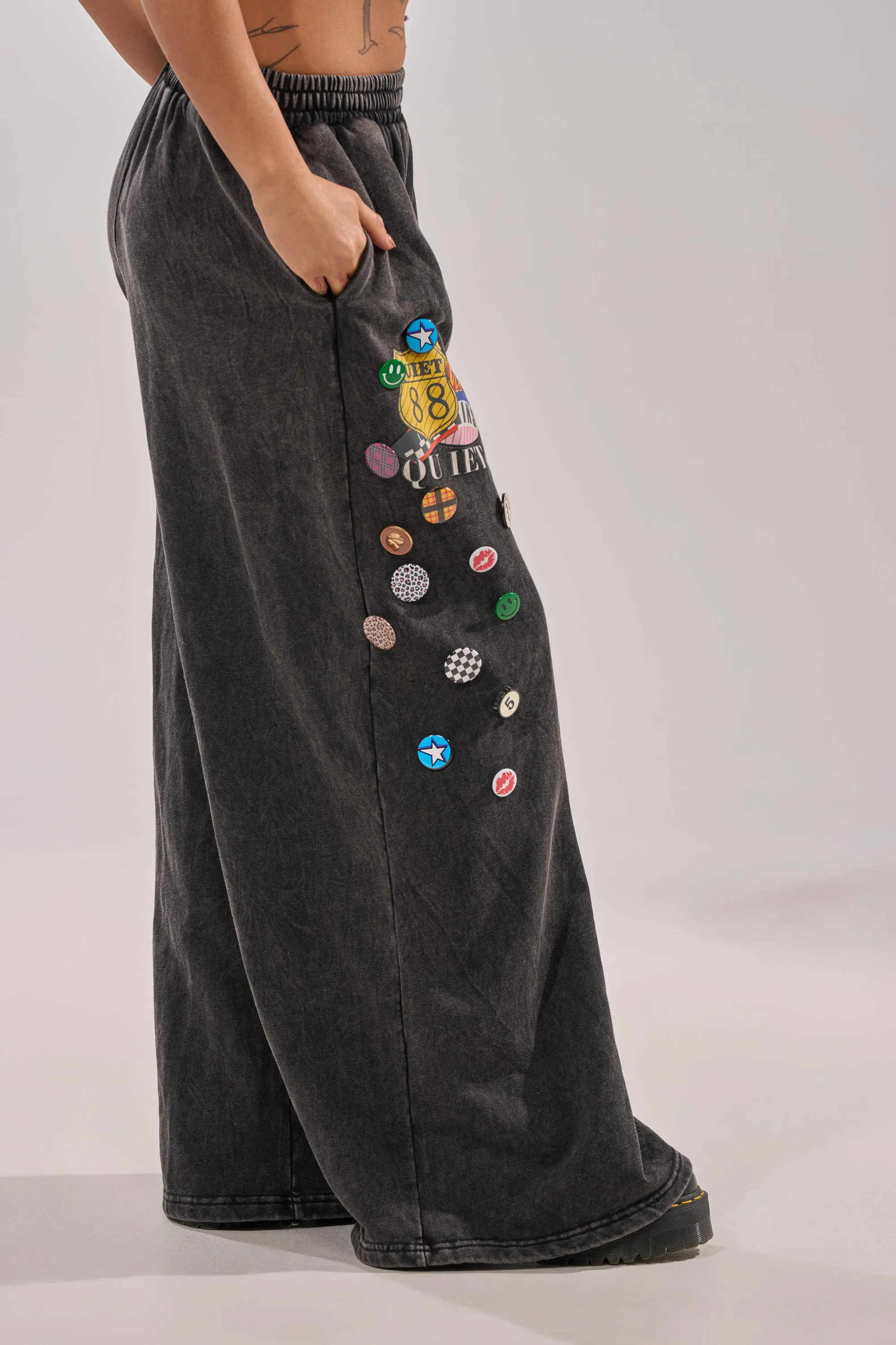 ANOTHER ONE WIDE LEG JOGGER sold by AKIRA product image thumbnail 3