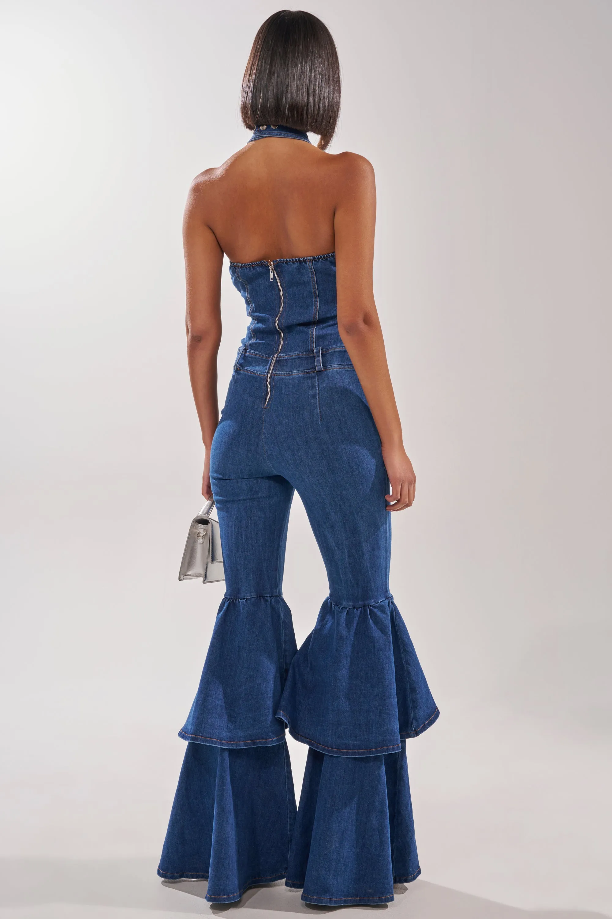 RODEO REBEL DENIM JUMPSUIT sold by AKIRA product image thumbnail 5
