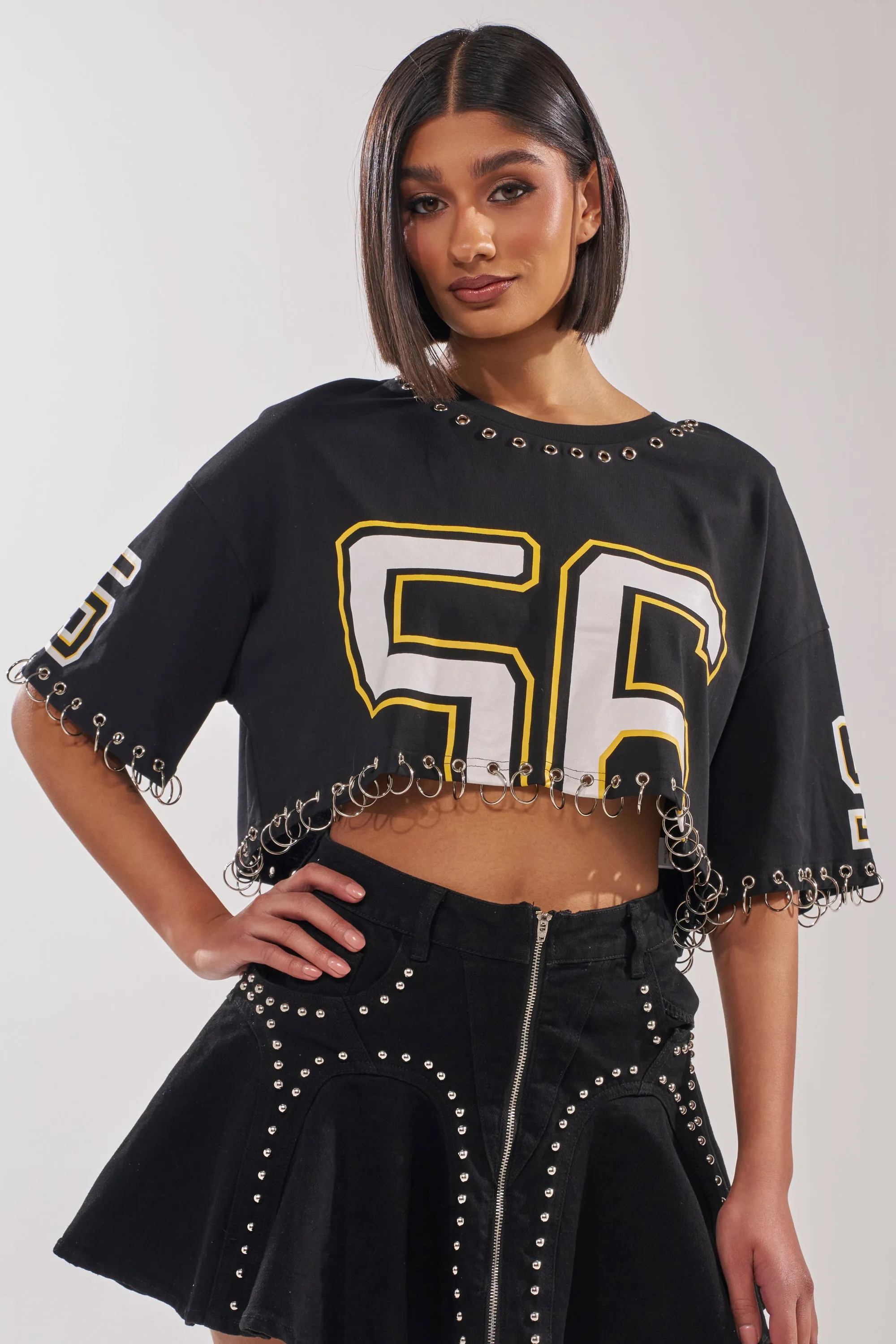 LUCKY ONE CROP TEE sold by AKIRA product image thumbnail 3