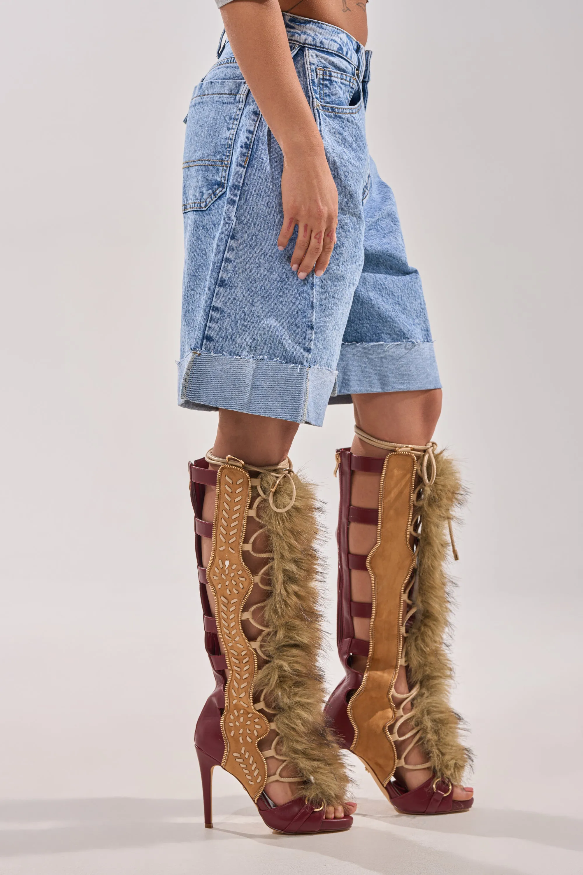 GONE BAD DENIM BERMUDA SHORT sold by AKIRA product image thumbnail 3