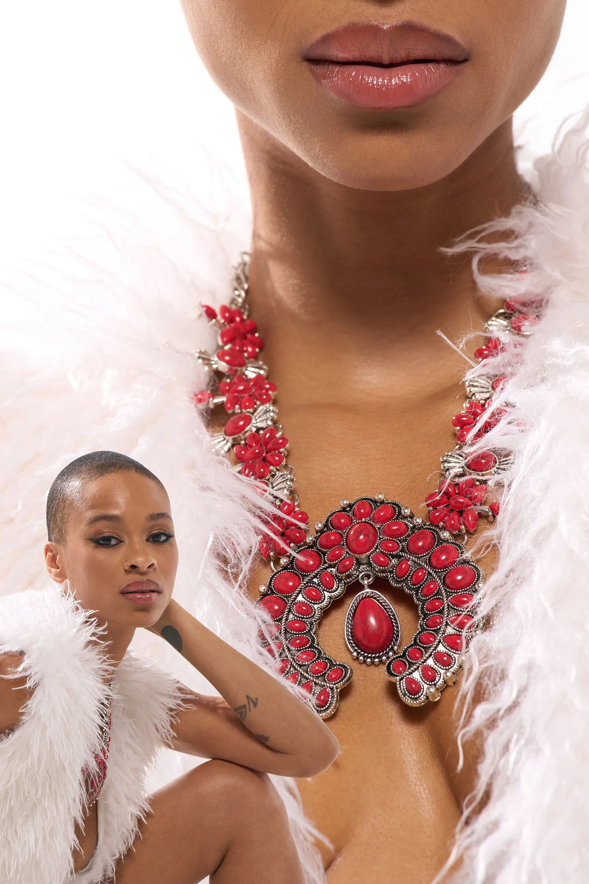 TAKE ME OUT STONE NECKLACE sold by AKIRA