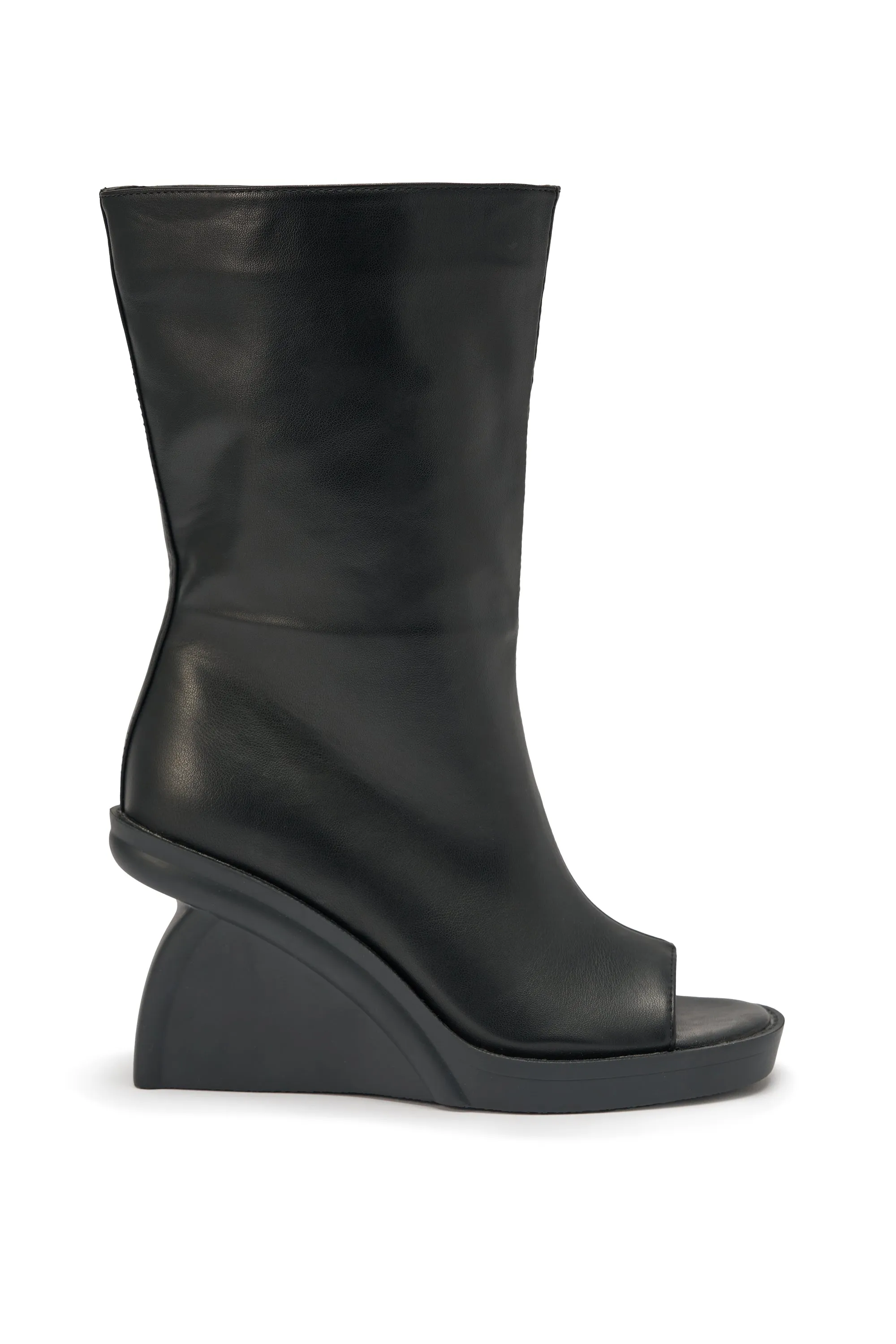 AZALEA WANG NOLIA BLACK NOVELTY WEDGE BOOTIE sold by AKIRA product image thumbnail 4