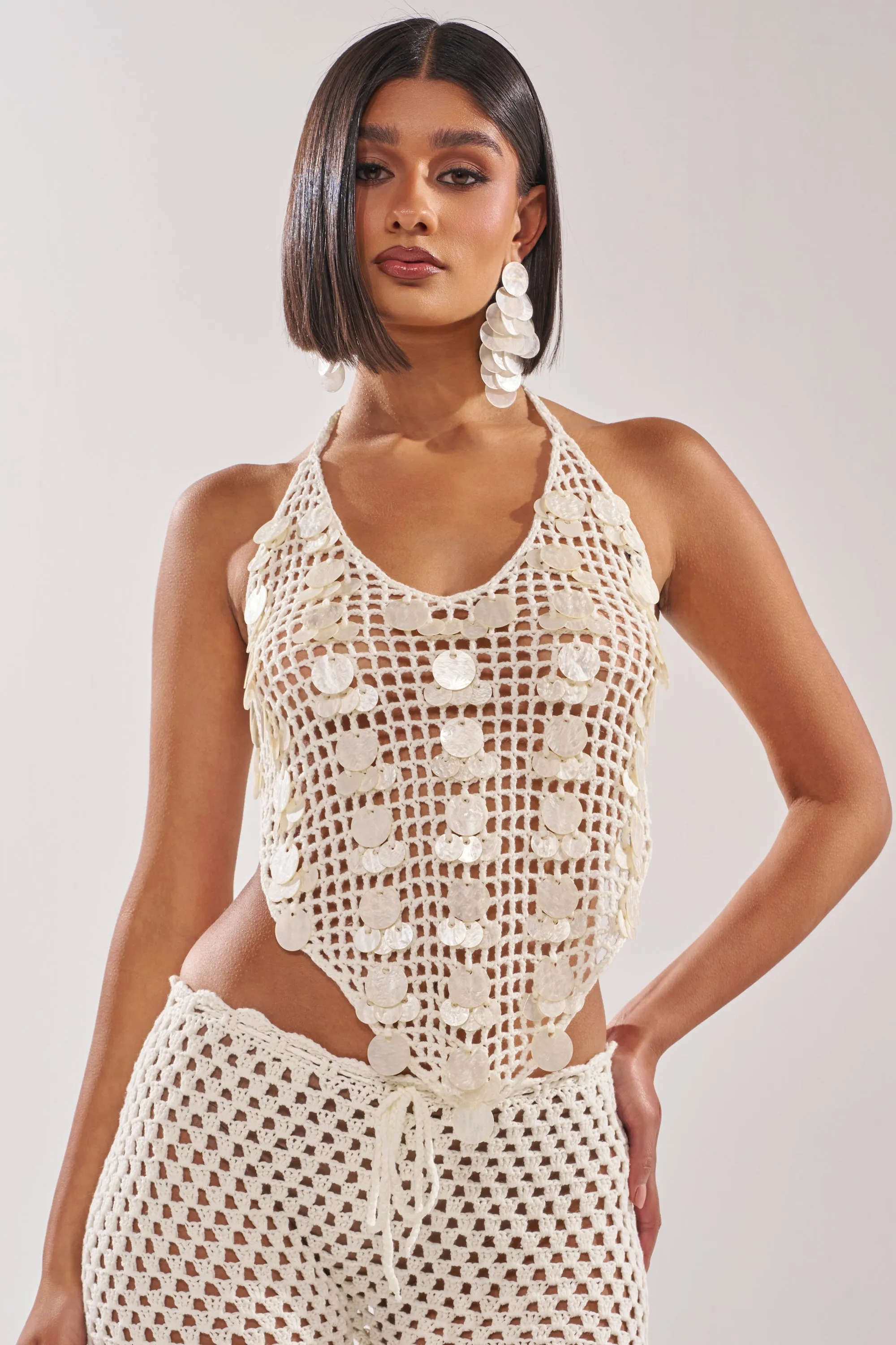 TAKE ME TO THE CLUB CROCHET TANK sold by AKIRA product image thumbnail 3